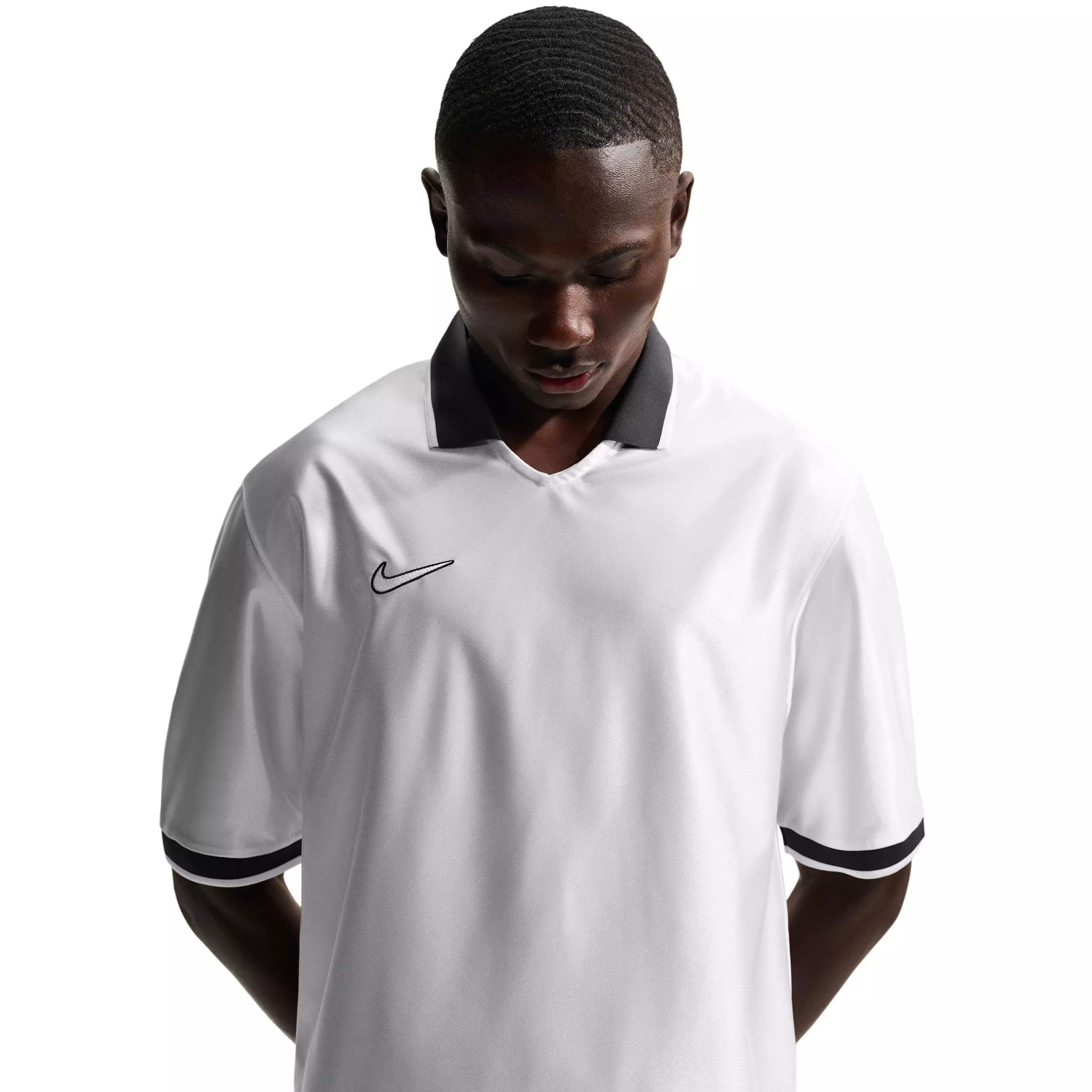 Nike Men's Energy Dri-FIT Short Sleeve Soccer Top - WHITE