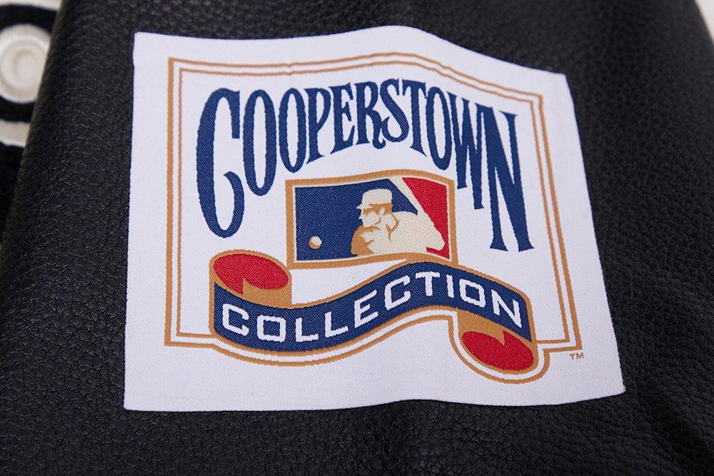 Pro Standard Men's MLB Chicago White Sox Retro Classic Rib Wool Varsity Jacket - Eggshell/Black - EGGSHELL/BLACK Thumbnail View 9