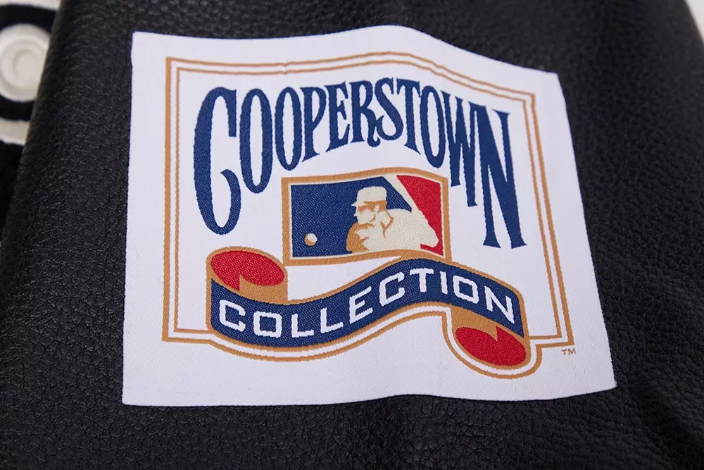 Pro Standard Men's MLB Chicago White Sox Retro Classic Rib Wool Varsity Jacket - Eggshell/Black - EGGSHELL/BLACK