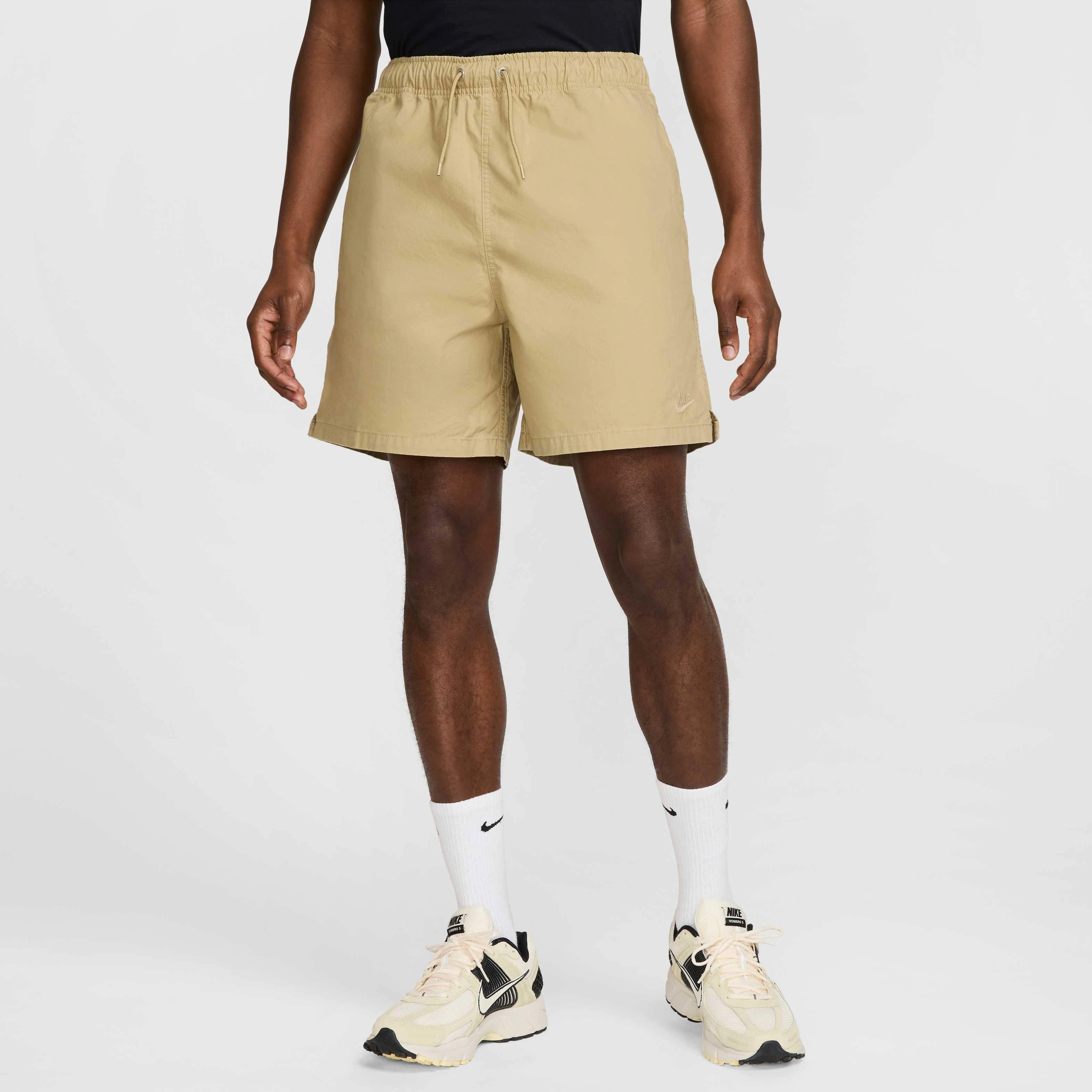 Nike Men's Club Flow Woven Shorts - BEIGE Thumbnail View 3