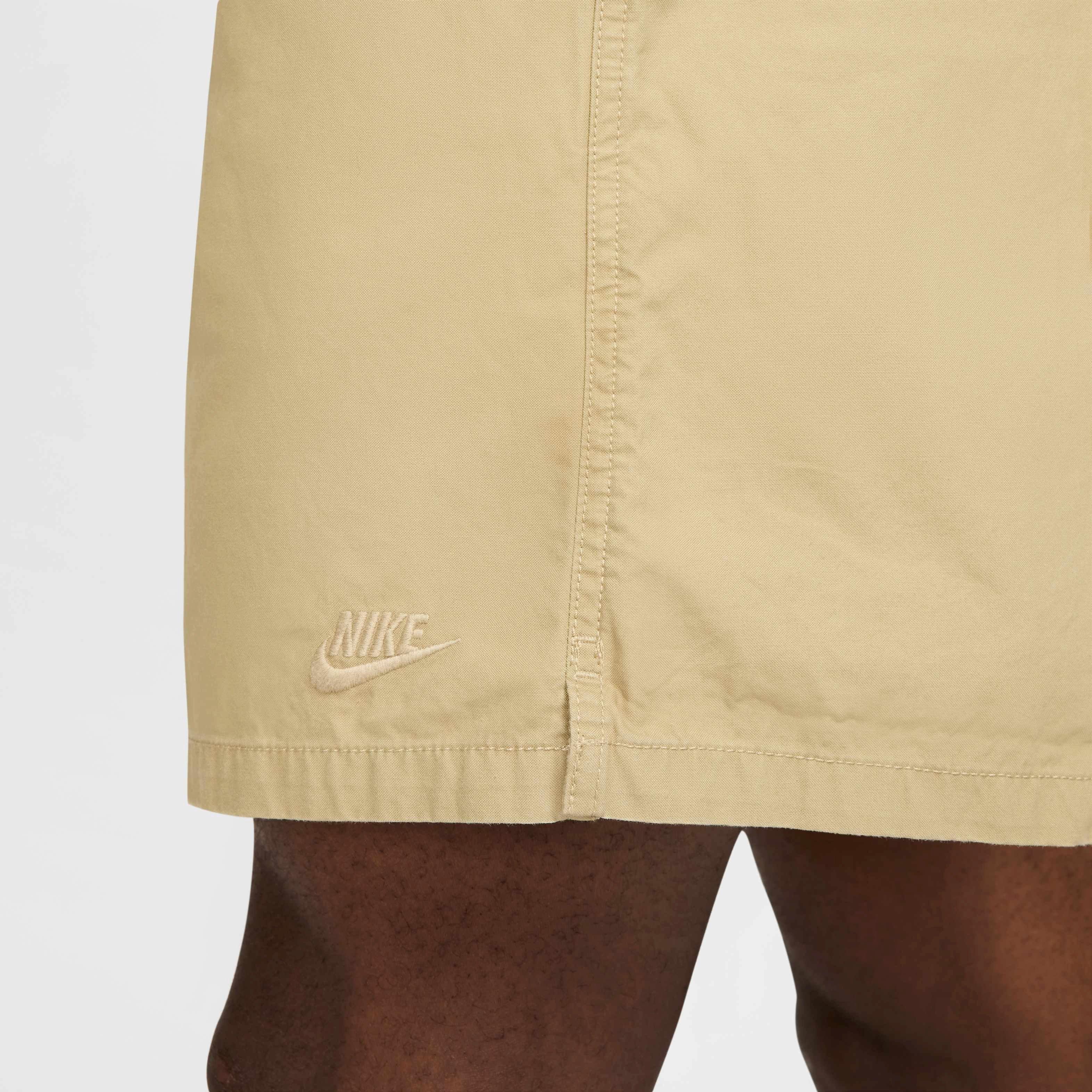 Nike Men's Club Flow Shorts - BEIGE Thumbnail View 6