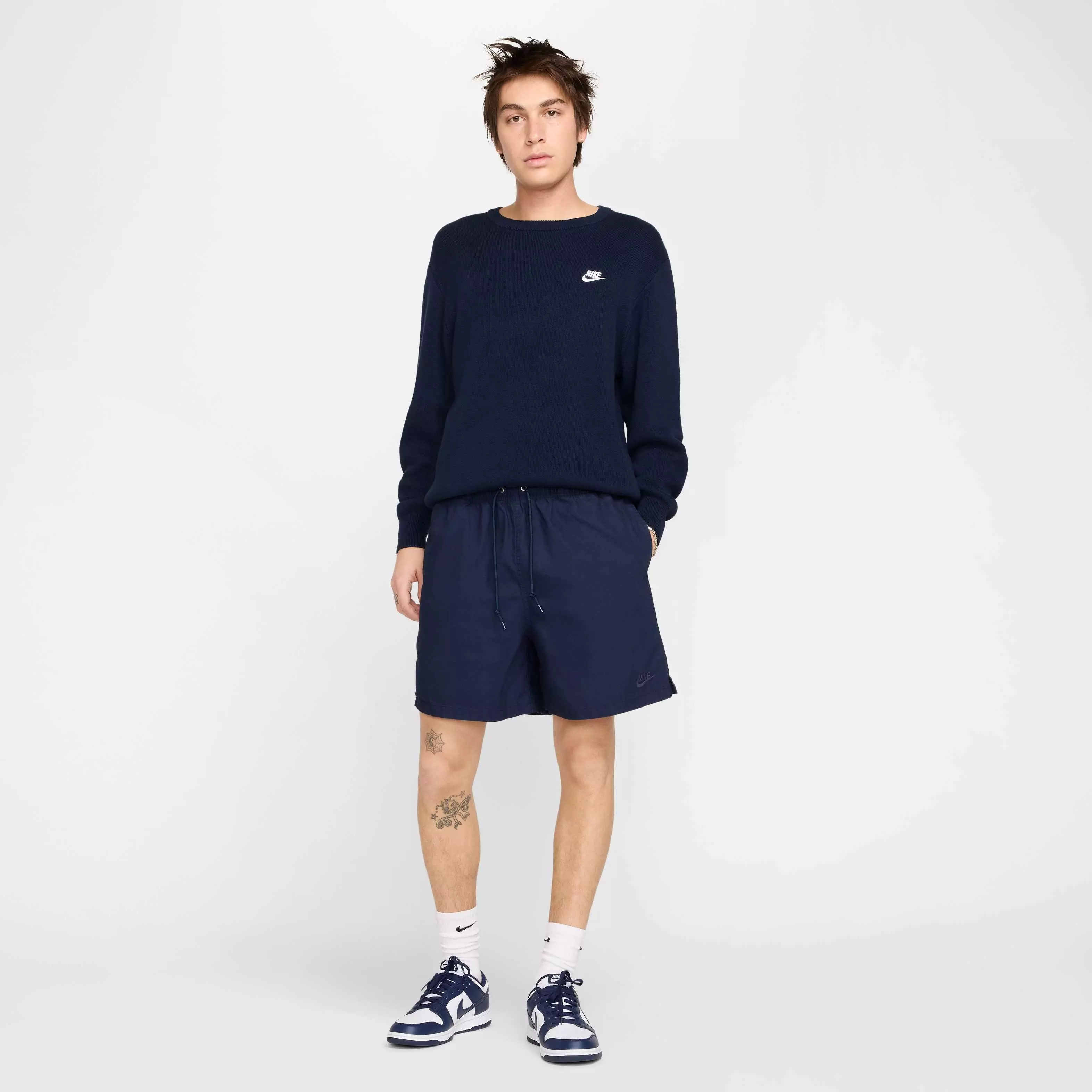Nike Men's Club Flow Woven Shorts - DK BLUE