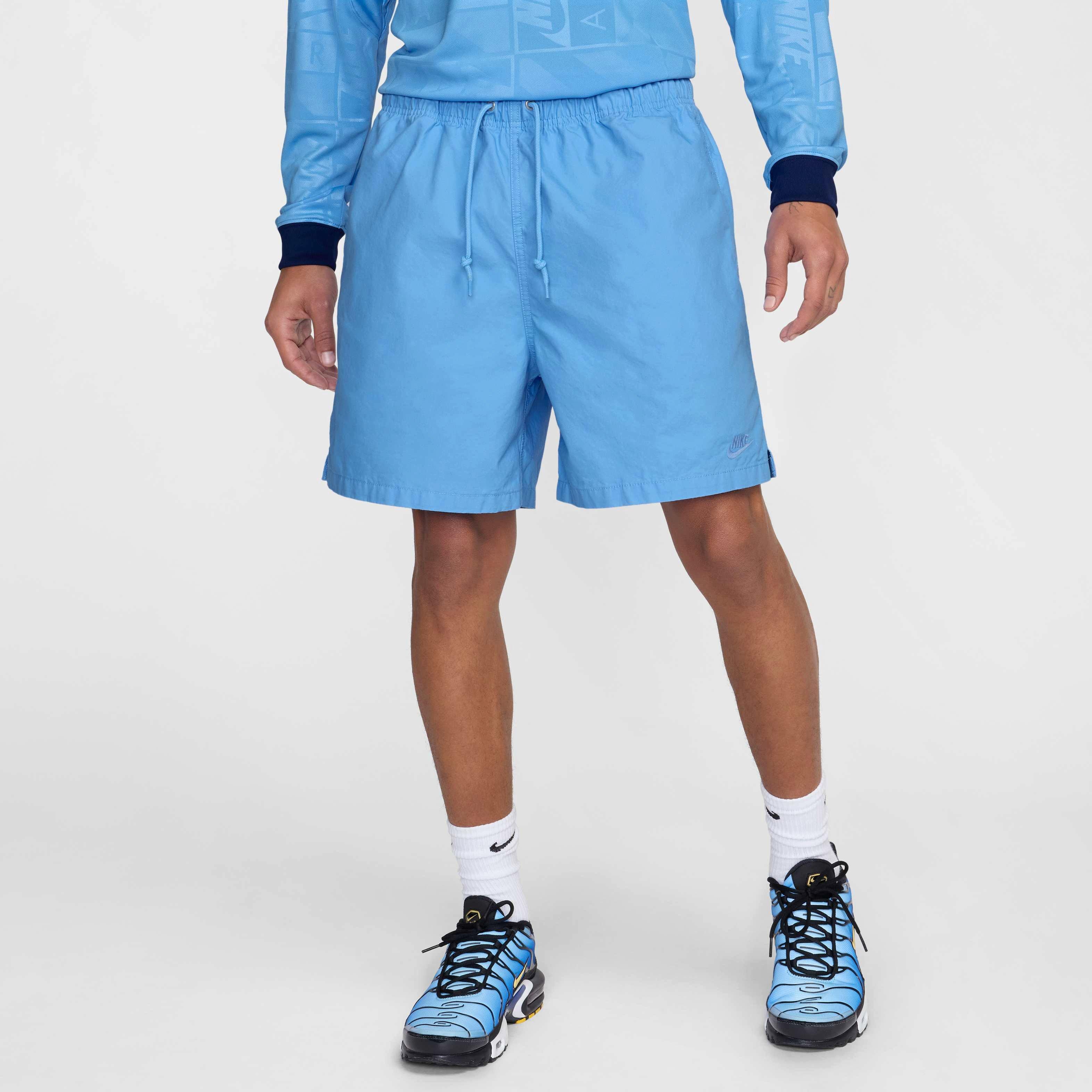 Nike Men's Club Flow Shorts - BLUE Thumbnail View 3
