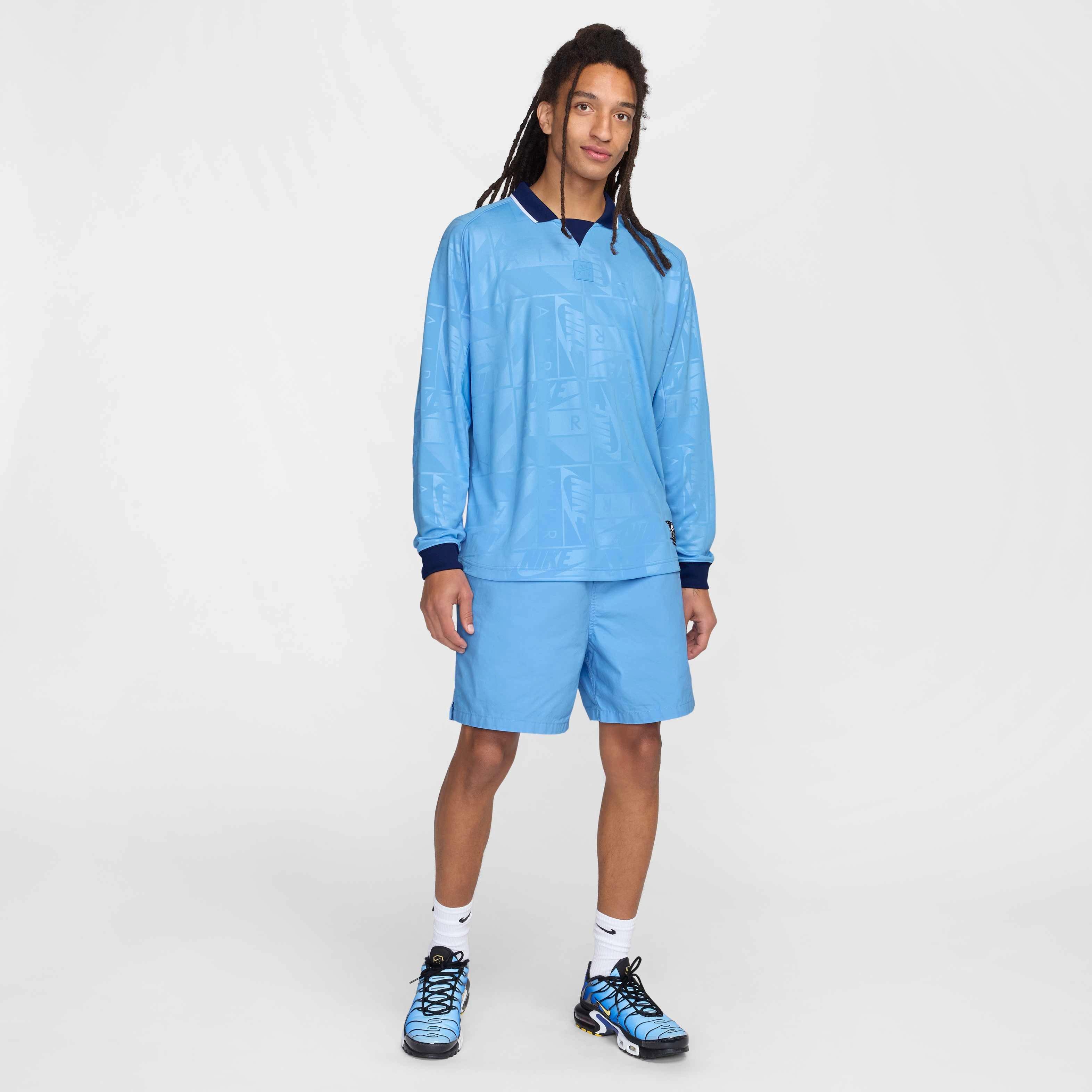 Nike Men's Club Flow Shorts - BLUE Thumbnail View 7