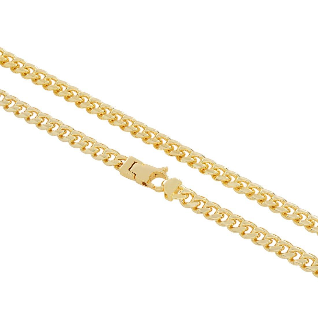 King Ice 5mm Miami Cuban Link Chain - Gold - GOLD