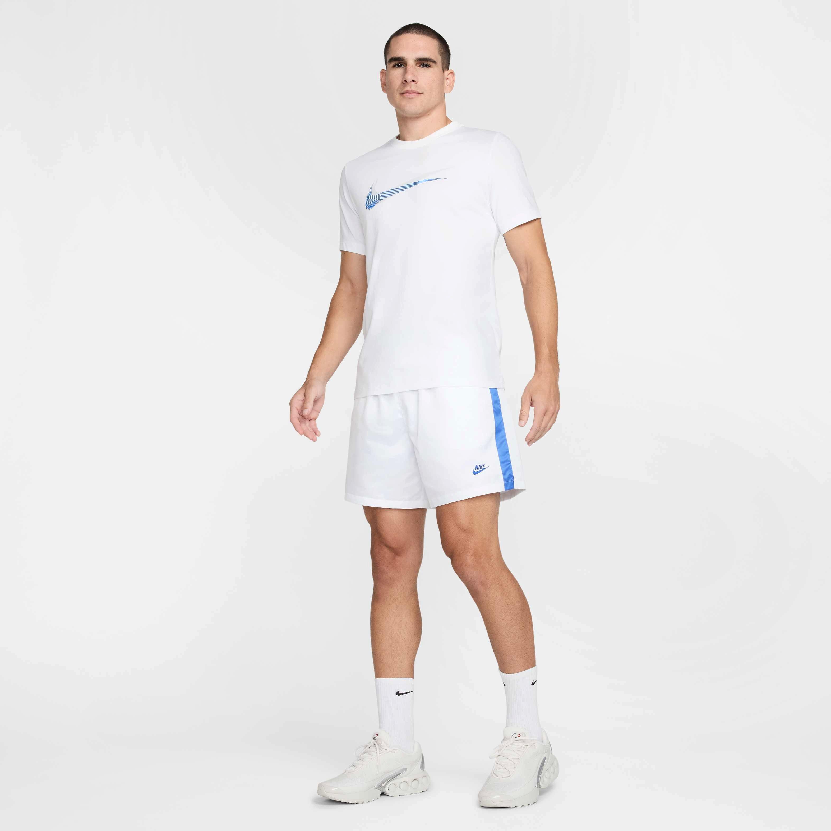 Nike​ Men's Sportswear Club ​Flow Football Shorts - WHITE Thumbnail View 7