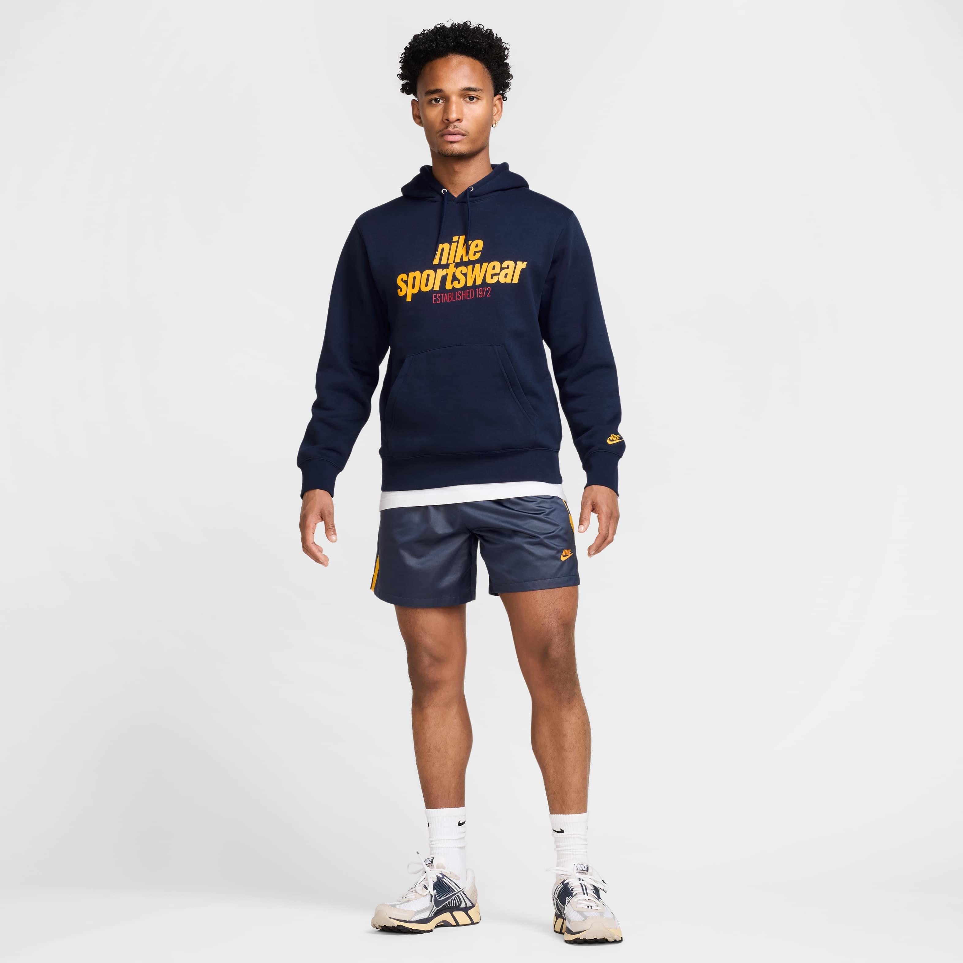 Nike​ Men's Sportswear Club ​Flow Football Shorts - BLUE Thumbnail View 7