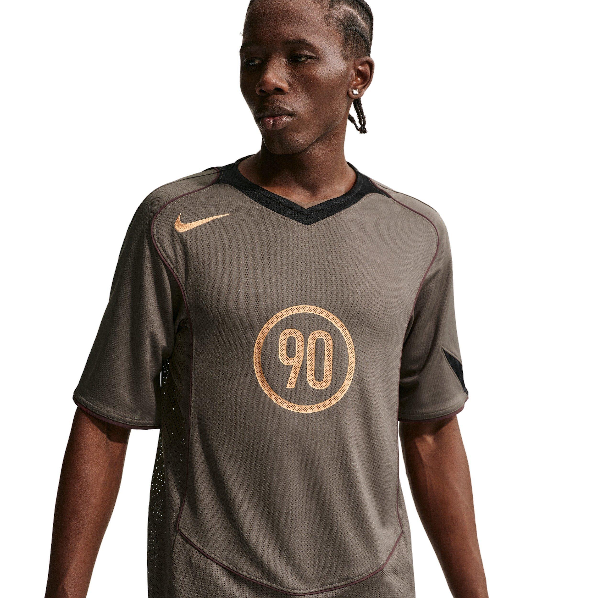 Nike Men's Total 90 Dri-FIT Short Sleeve Soccer Top - BROWN Thumbnail View 1