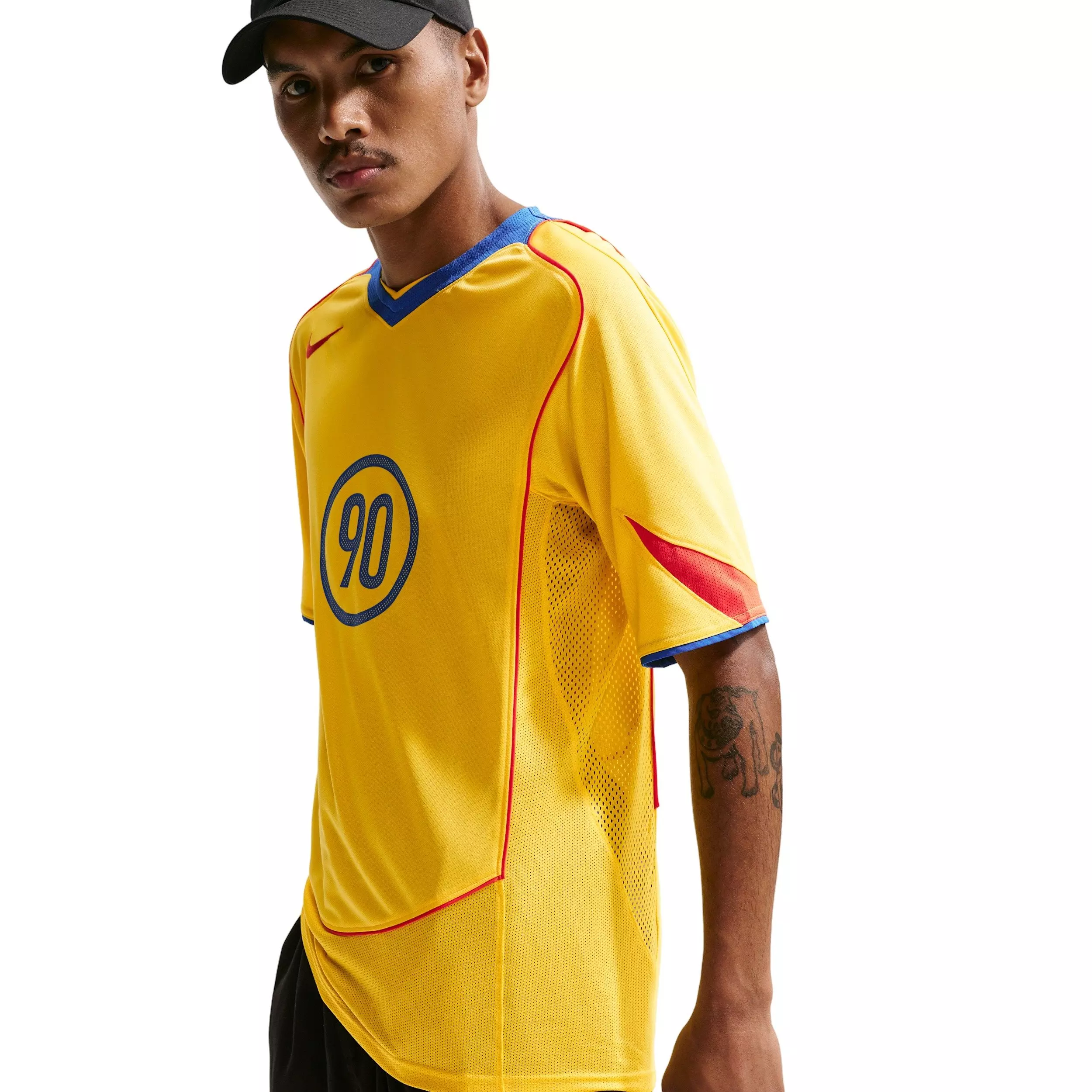 Nike Men's Total 90 Dri-FIT Short Sleeve Soccer Top - YELLOW