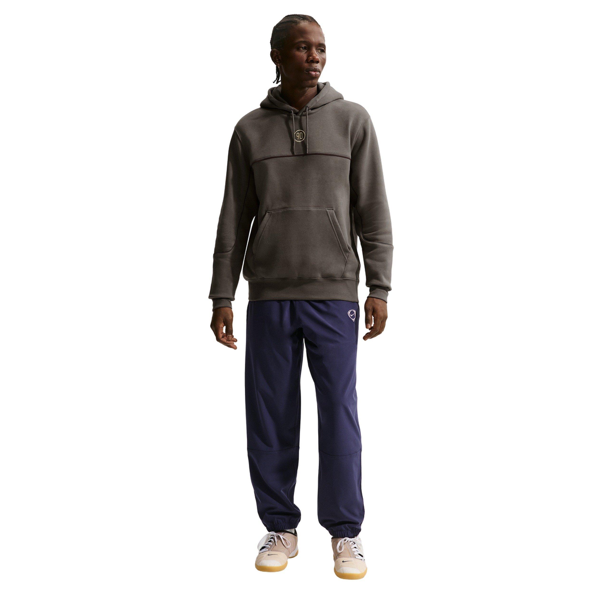 Nike Men's Club Total 90 Soccer Pullover Hoodie - Brown - BROWN Thumbnail View 4