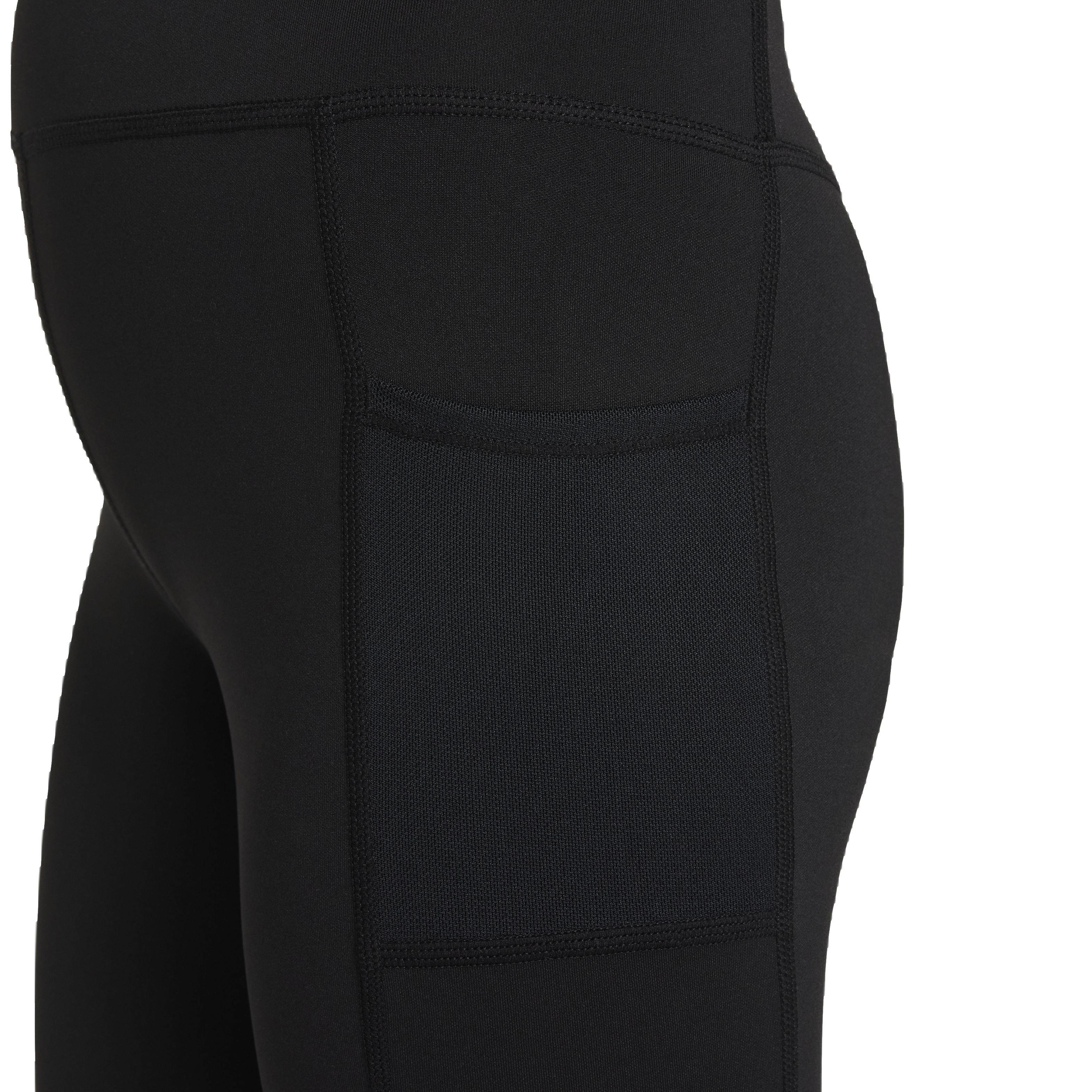 Nike​ Big Girls'​ Dri-FIT One​ Leggings w/Pockets​ -Black