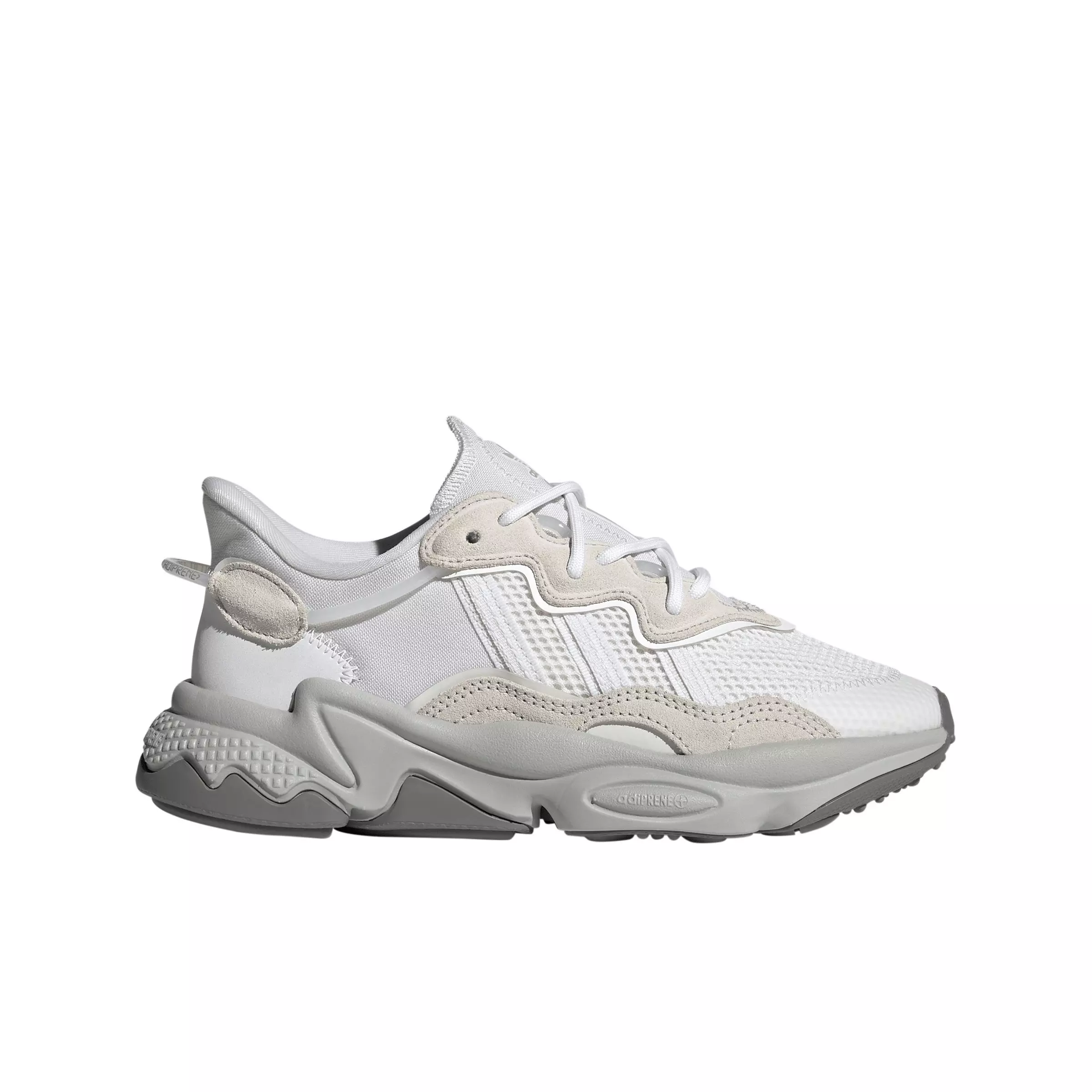 adidas Originals OZWEEGO "Crystal White/Ftwr White/Grey Two" Grade School Boys' Shoe - WHITE/WHITE/GREY