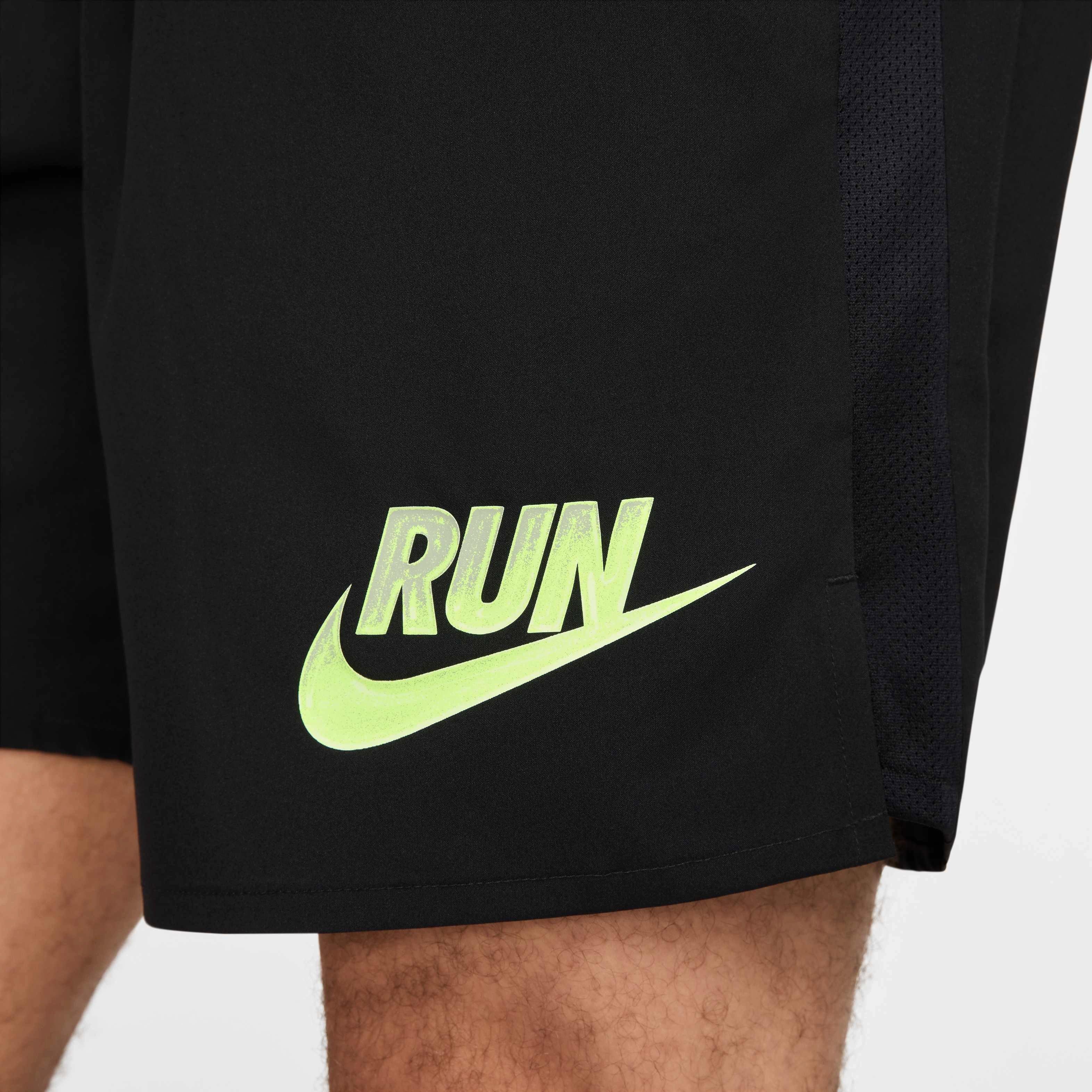 Nike Men's Challenger Run Energy Dri-FIT 7" Unlined Running Shorts - BLACK Thumbnail View 6
