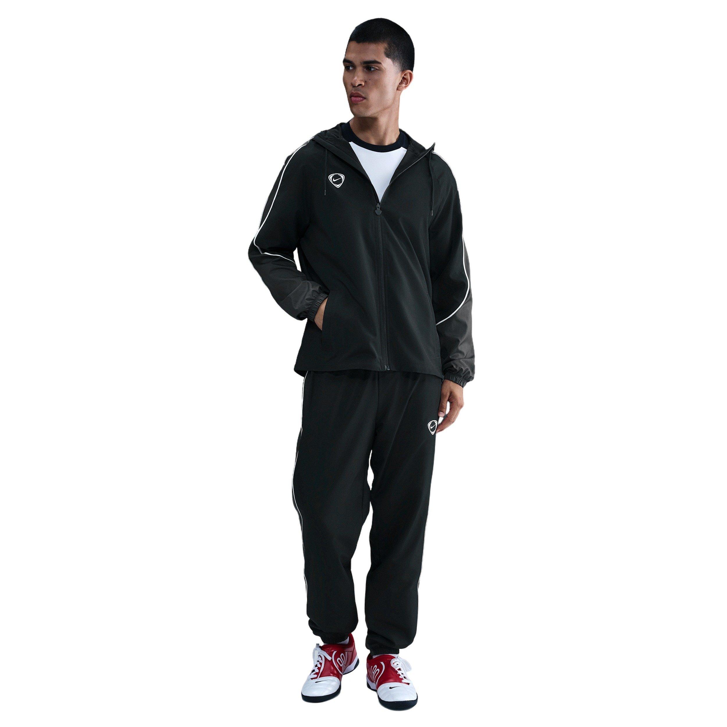 Nike Men's Academy+ Repel Soccer Woven Jacket - Black - BLACK Thumbnail View 4