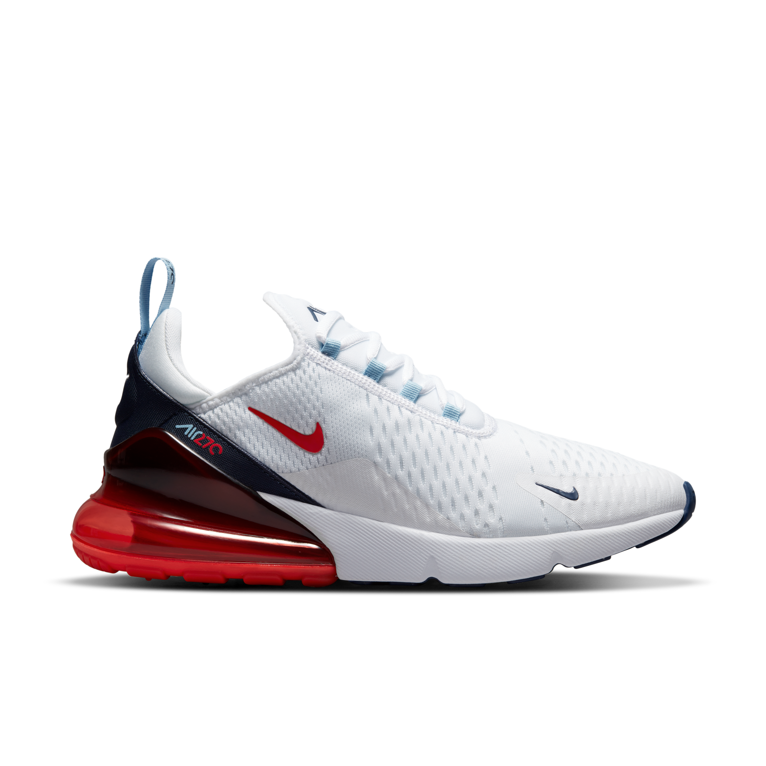 red and blue air max 270