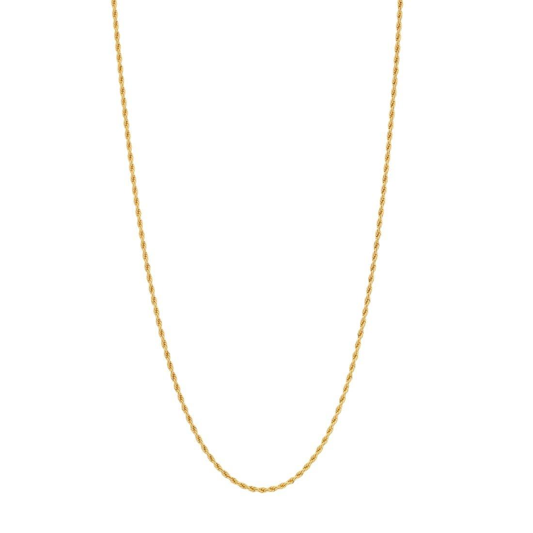 King Ice 3mm Rope Chain - Gold - GOLD