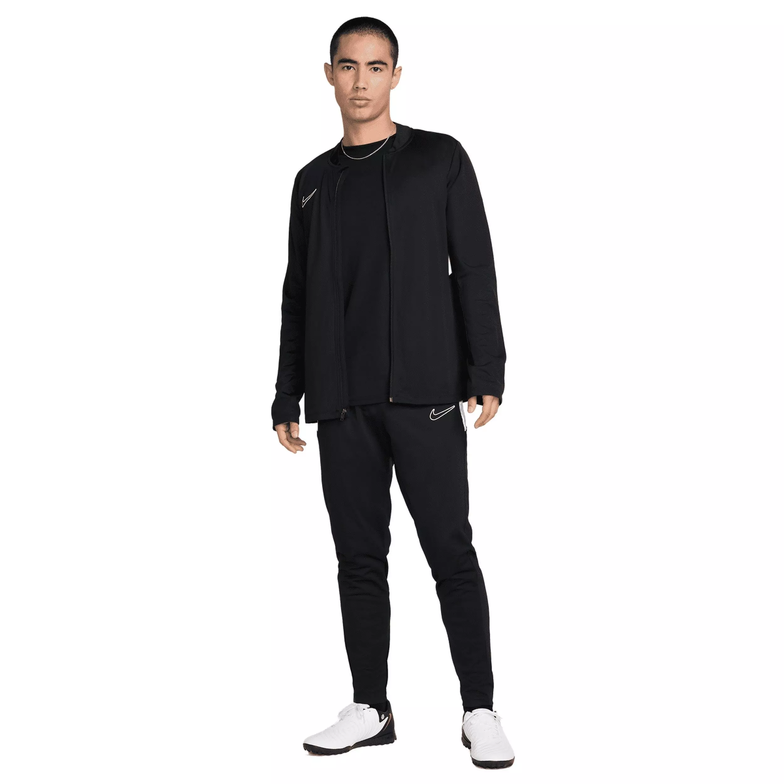 Nike Men's Academy Dri-FIT Soccer Tracksuit - Black/White - BLACK