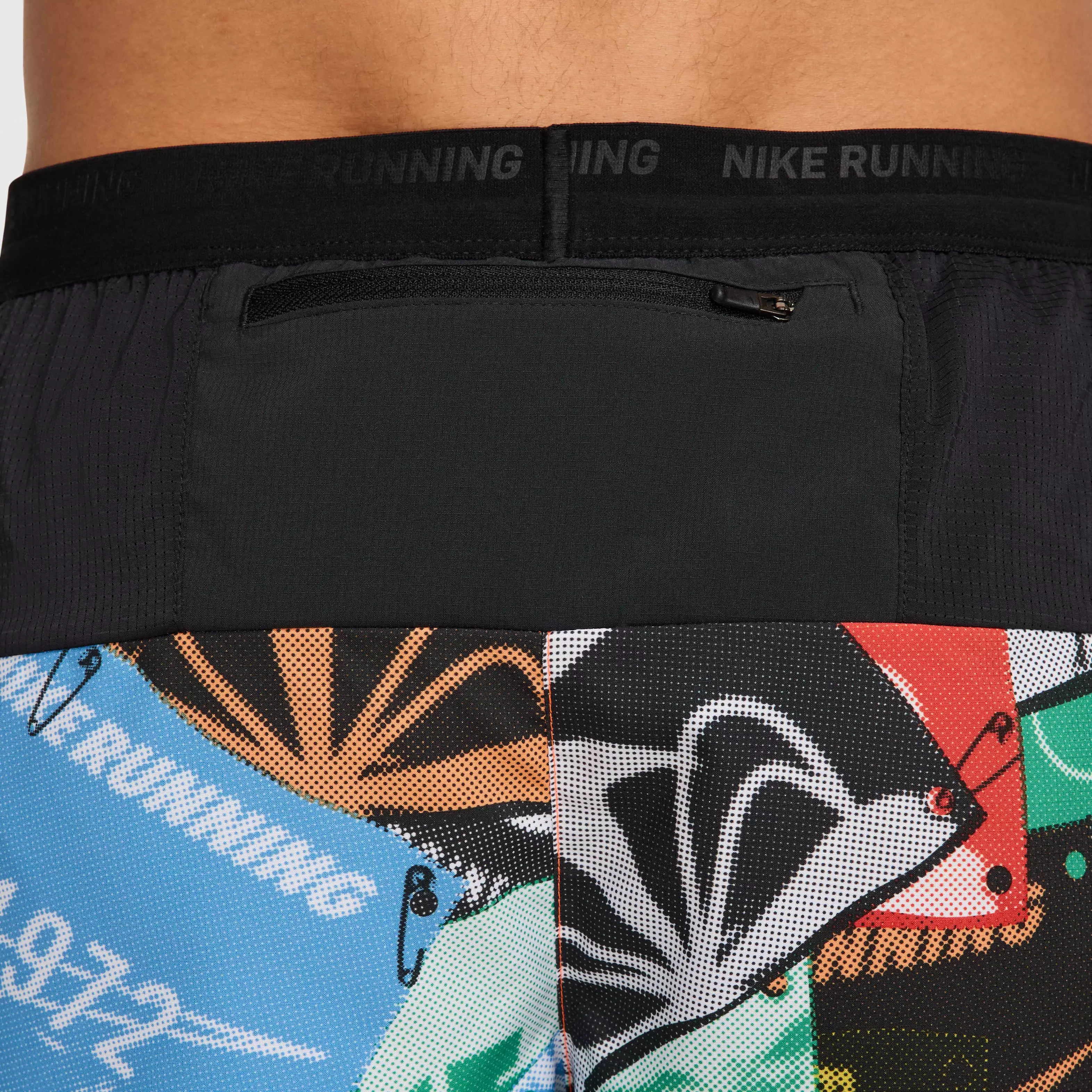 Nike Men's Stride Run Energy Dri-FIT 5" Brief-Lined Running Shorts -Orange/Black - ORANGE/BLACK