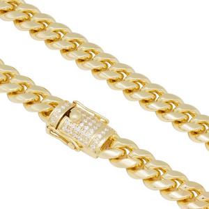 King Ice 10mm Miami Cuban Link Chain - 14K Gold - GOLD