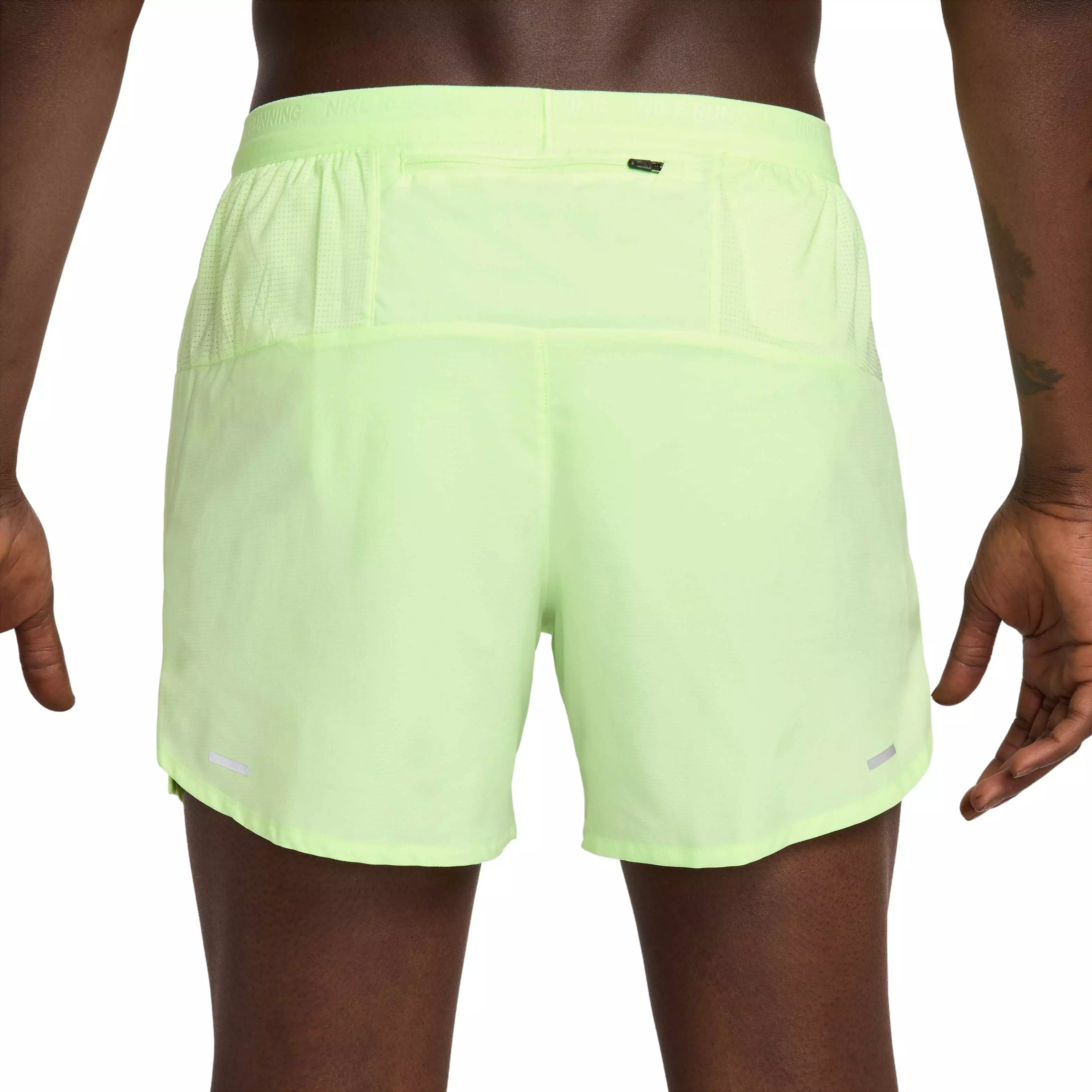 Nike Men's Stride Dri-FIT 5" Brief-Lined Running Shorts - YELLOW