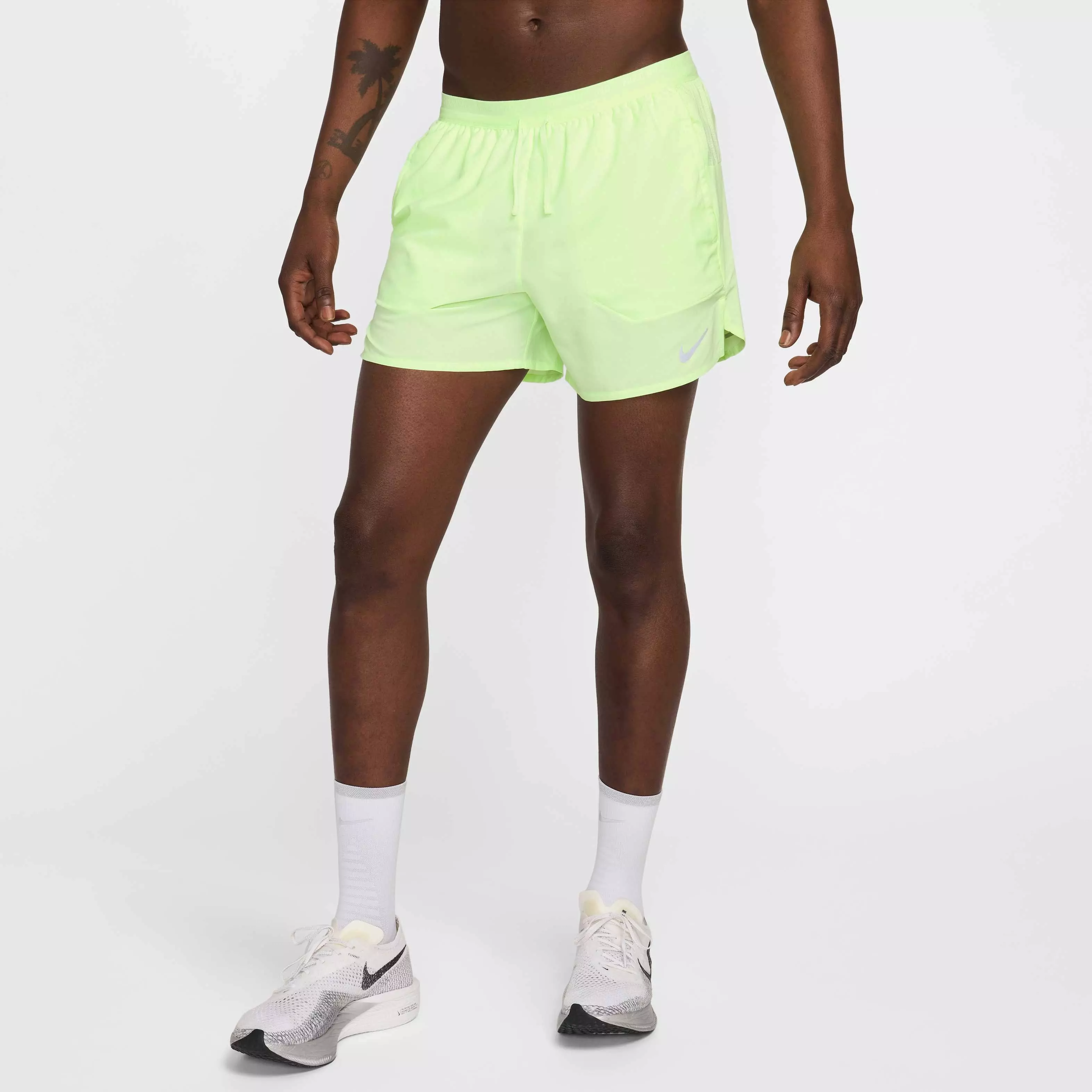 Nike Men's Stride Dri-FIT 5" Brief-Lined Running Shorts - YELLOW