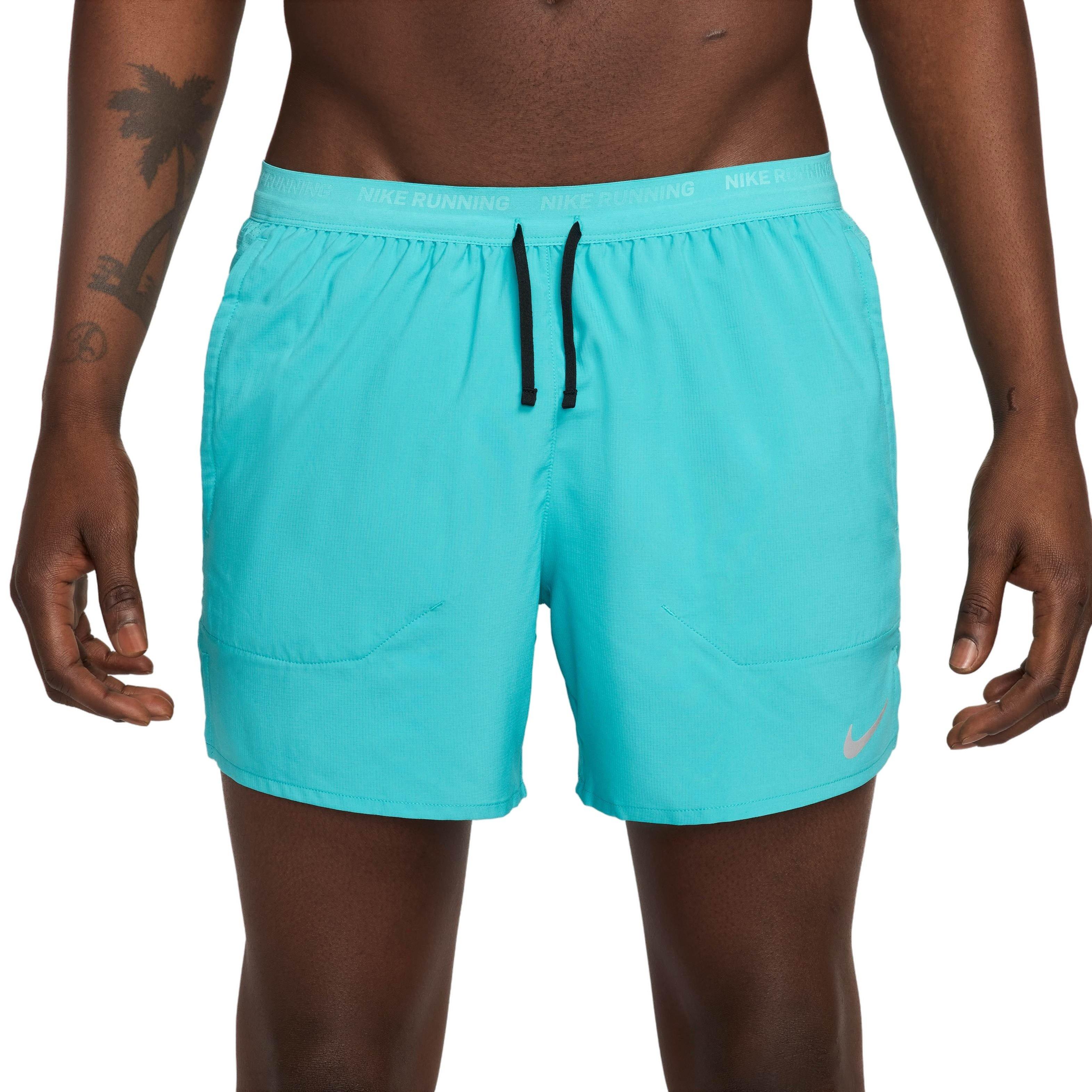 Nike Men's Stride Dri-FIT 5" Brief-Lined Running Shorts - TURQUOISE  Thumbnail View 1