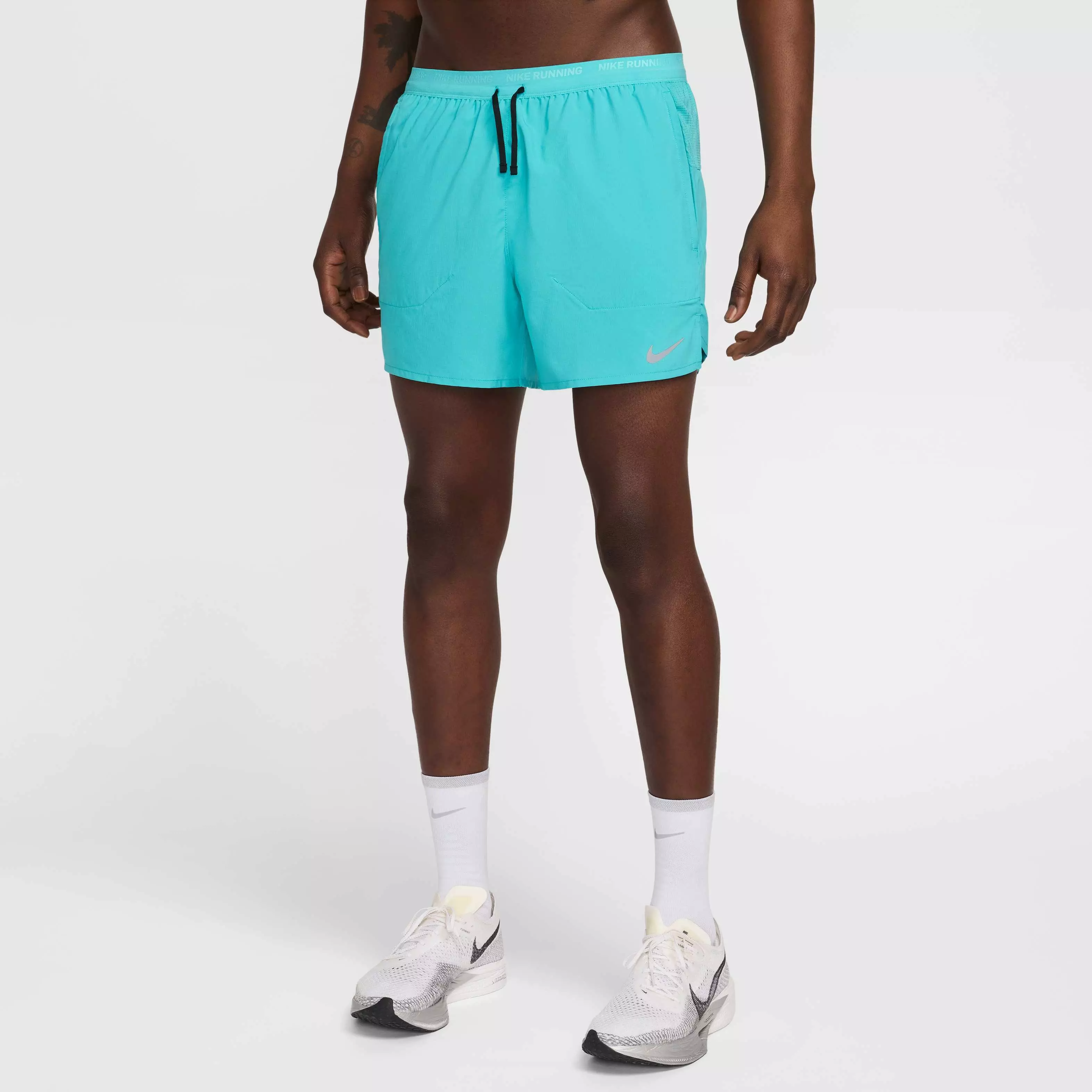Nike Men's Stride Dri-FIT 5" Brief-Lined Running Shorts - Light Green - TURQUOISE 
