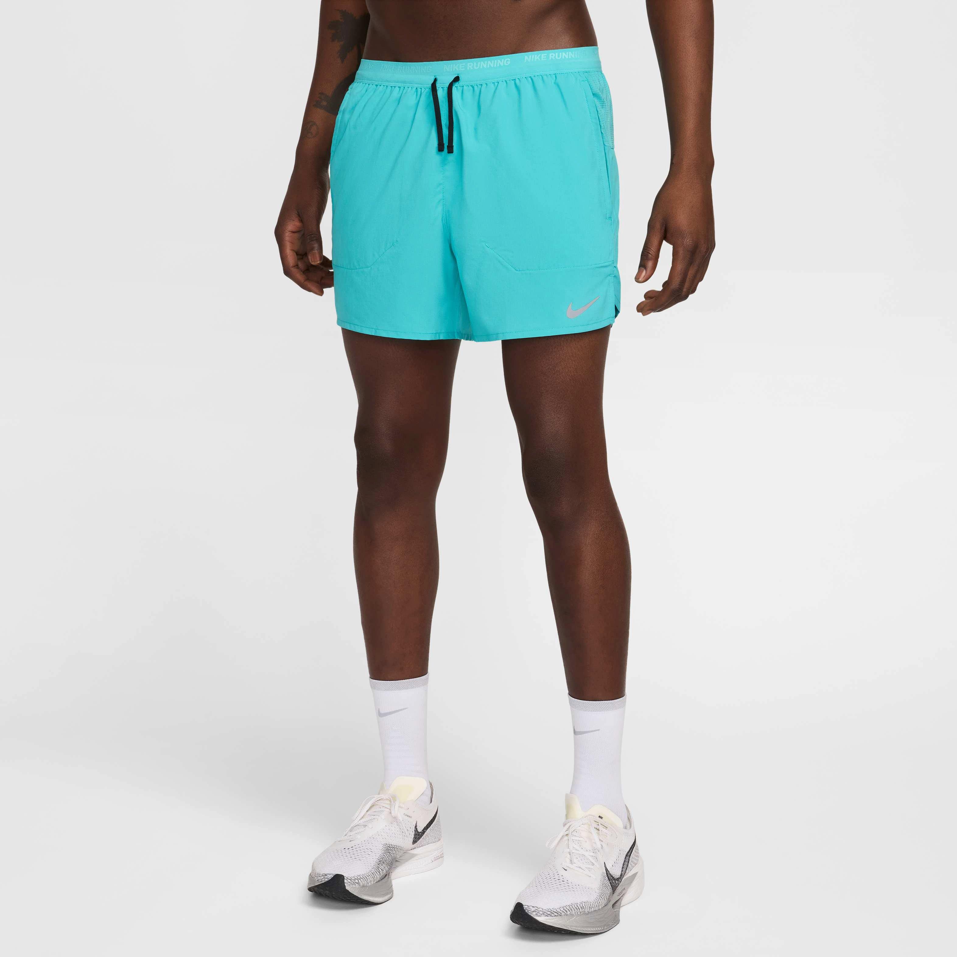 Nike Men's Stride Dri-FIT 5" Brief-Lined Running Shorts - TURQUOISE  Thumbnail View 3