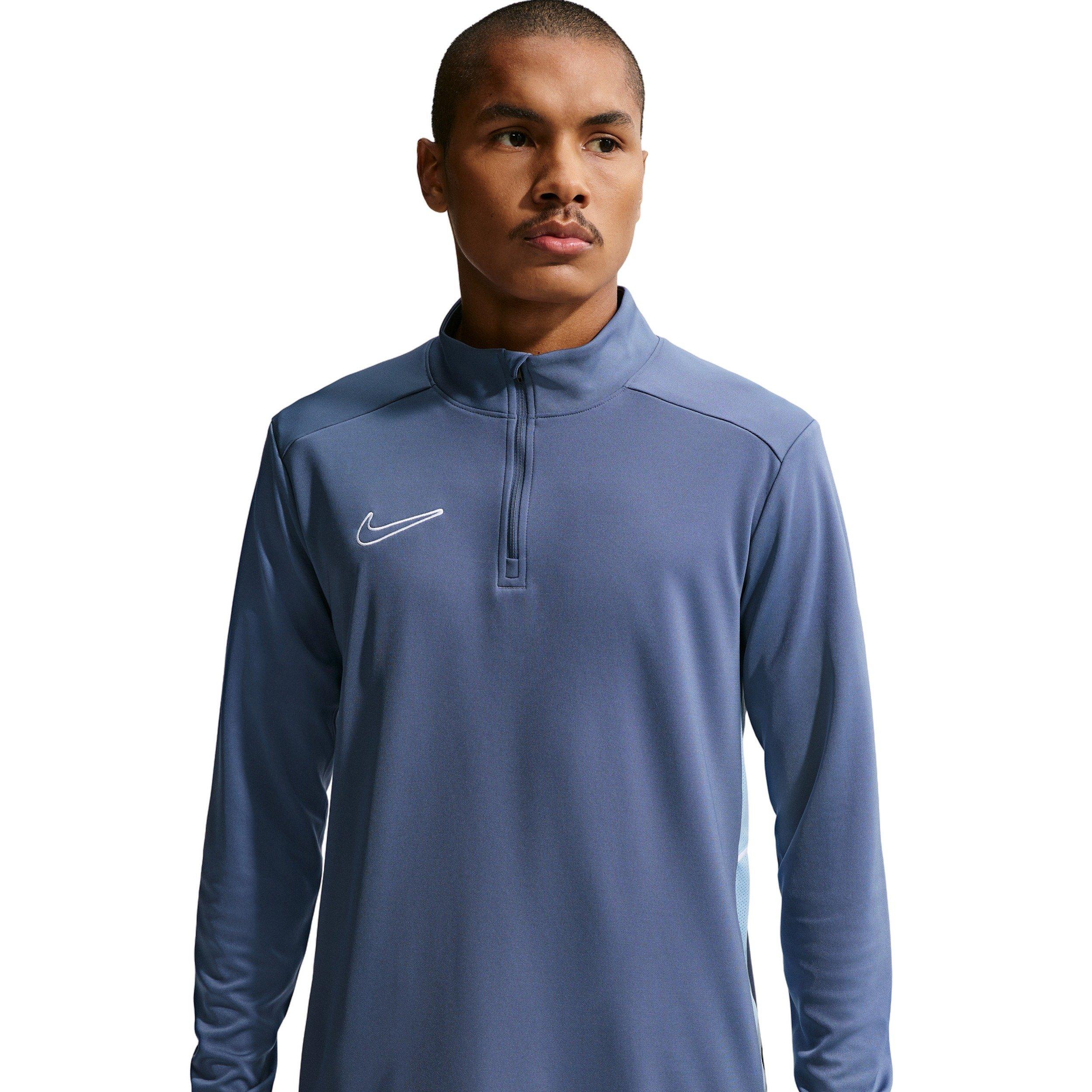 Nike Men's Academy Dri-FIT Soccer Drill 1/4 Zip Top - Blue - BLUE Thumbnail View 1