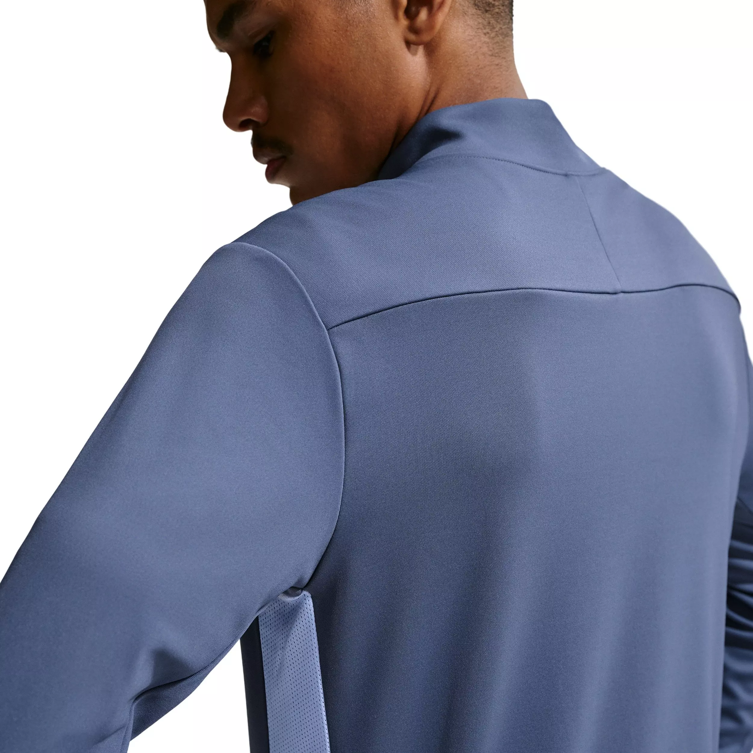 Nike Men's Academy Dri-FIT Soccer Drill 1/4 Zip Top - Blue - BLUE