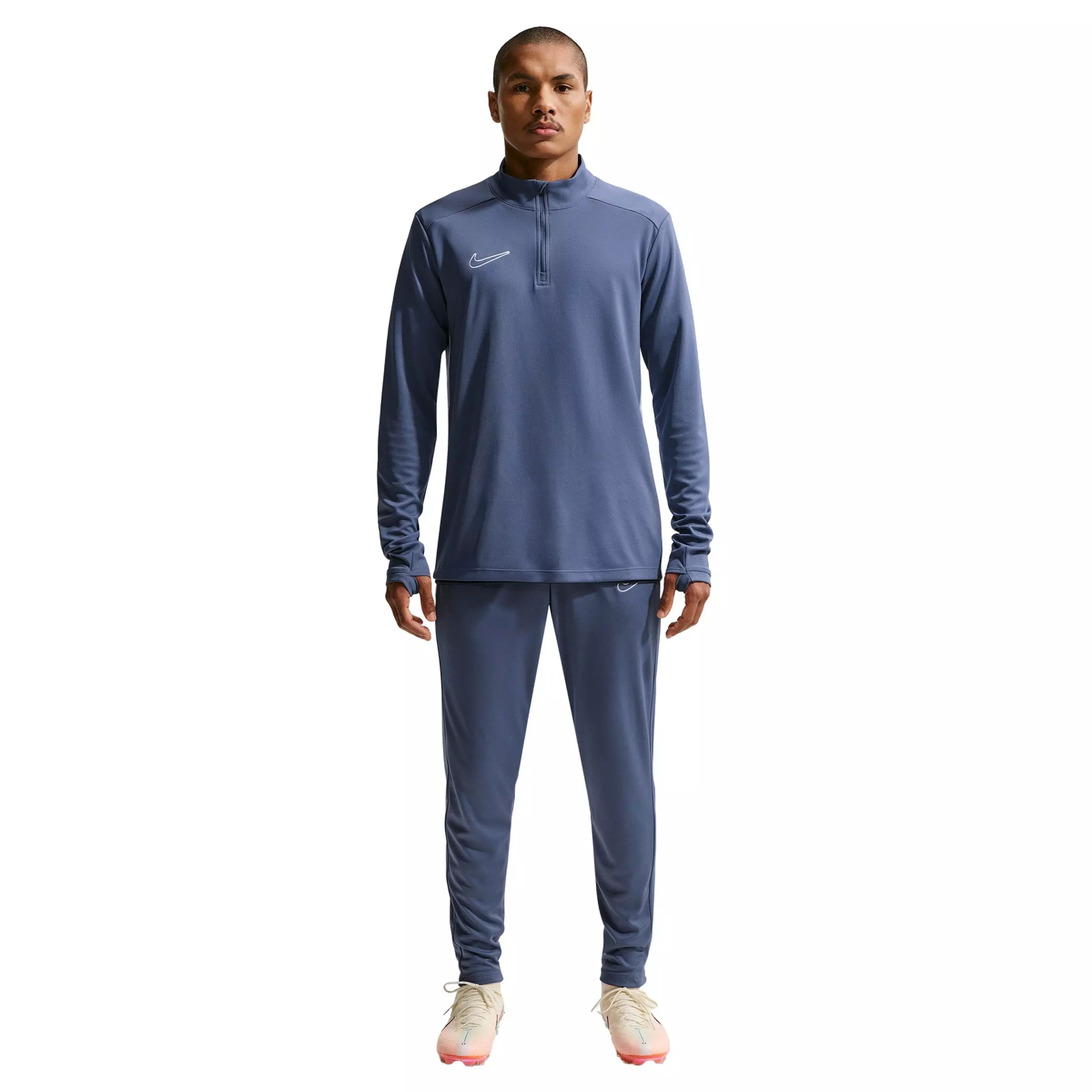 Nike Men's Academy Dri-FIT Soccer Drill 1/4 Zip Top - Blue - BLUE
