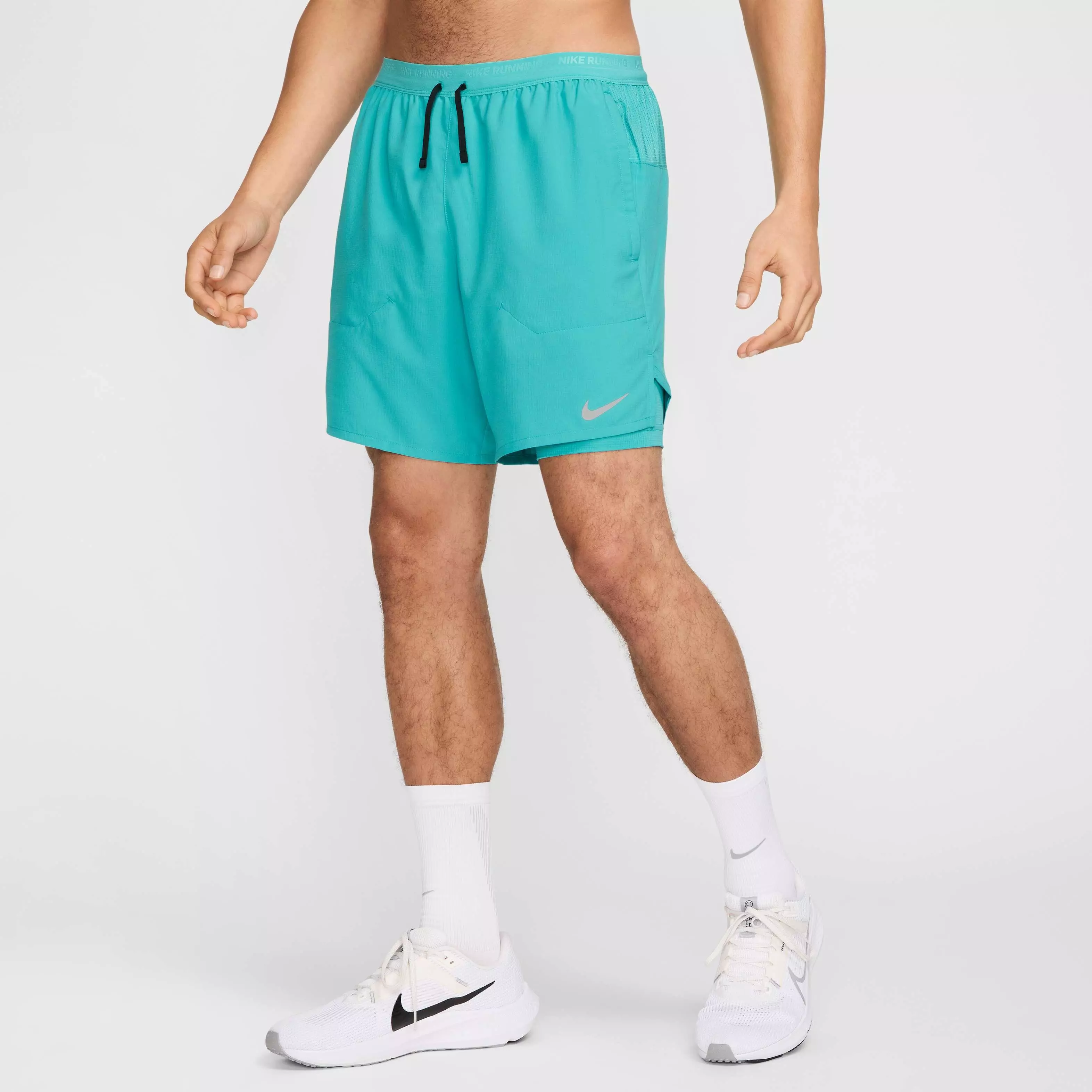 Nike Men's Stride Dri-FIT 7" 2-in-1 Running Shorts - TURQUOISE 