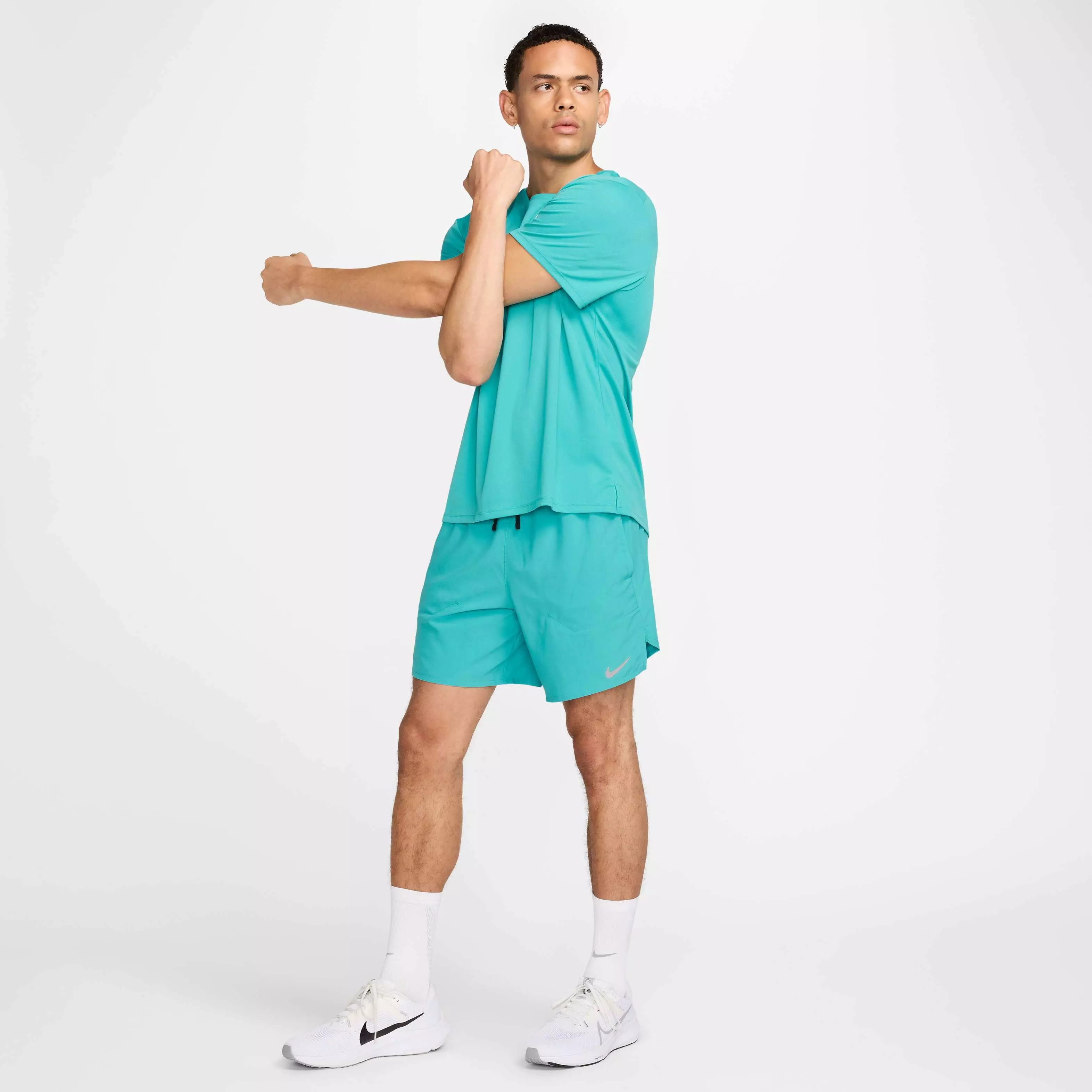 Nike Men's Stride Dri-FIT 7" 2-in-1 Running Shorts - TURQUOISE 