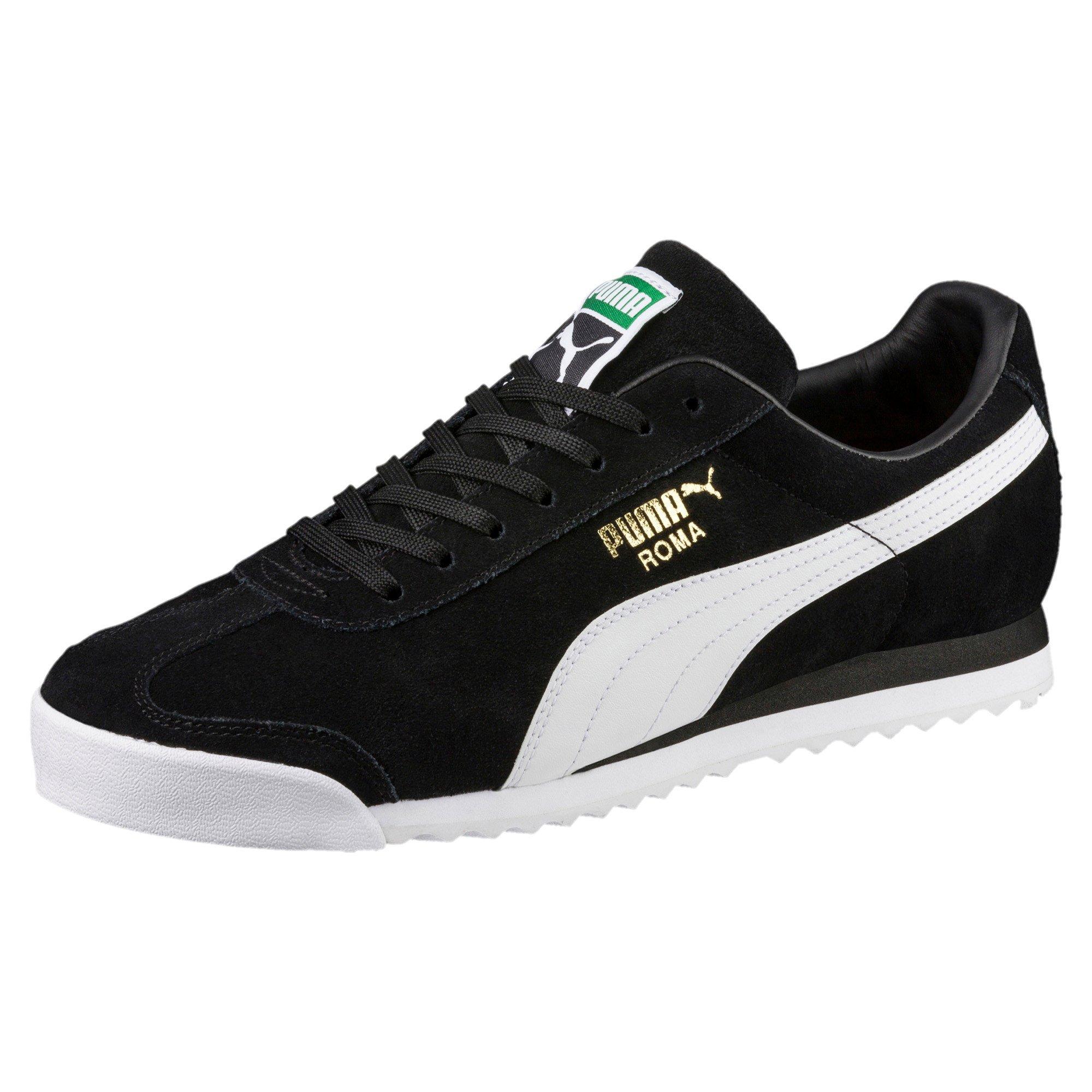 Puma roma black top suede