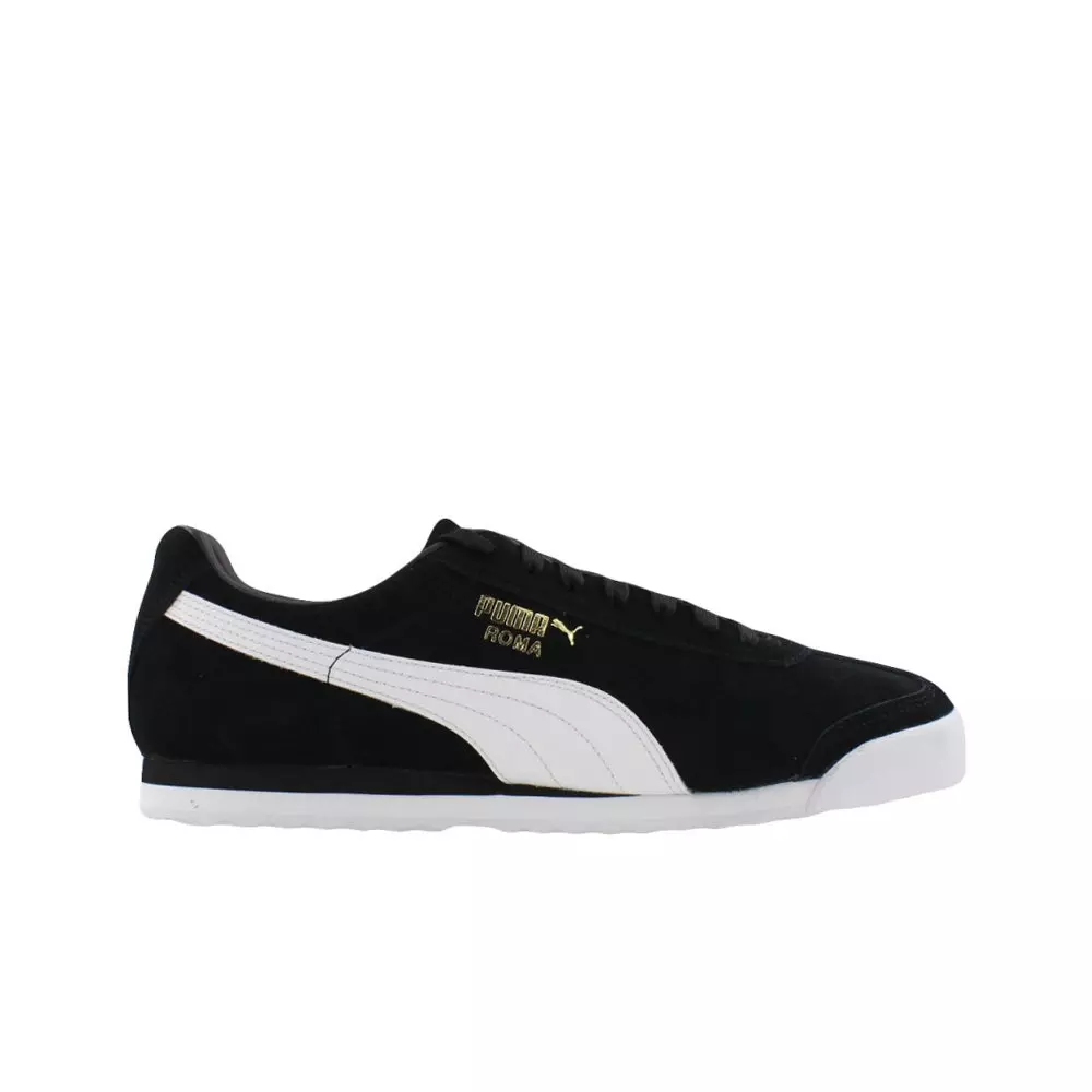 PUMA Roma Suede "Black/White" Men's Shoe - BLACK
