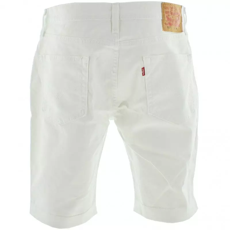 Levi's Men's 511 Slim Fit Cut Off Jean Short - WHITE