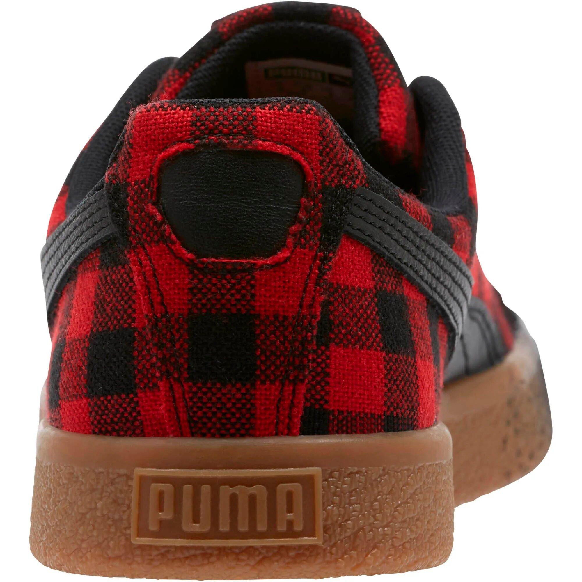 puma clyde buffalo plaid