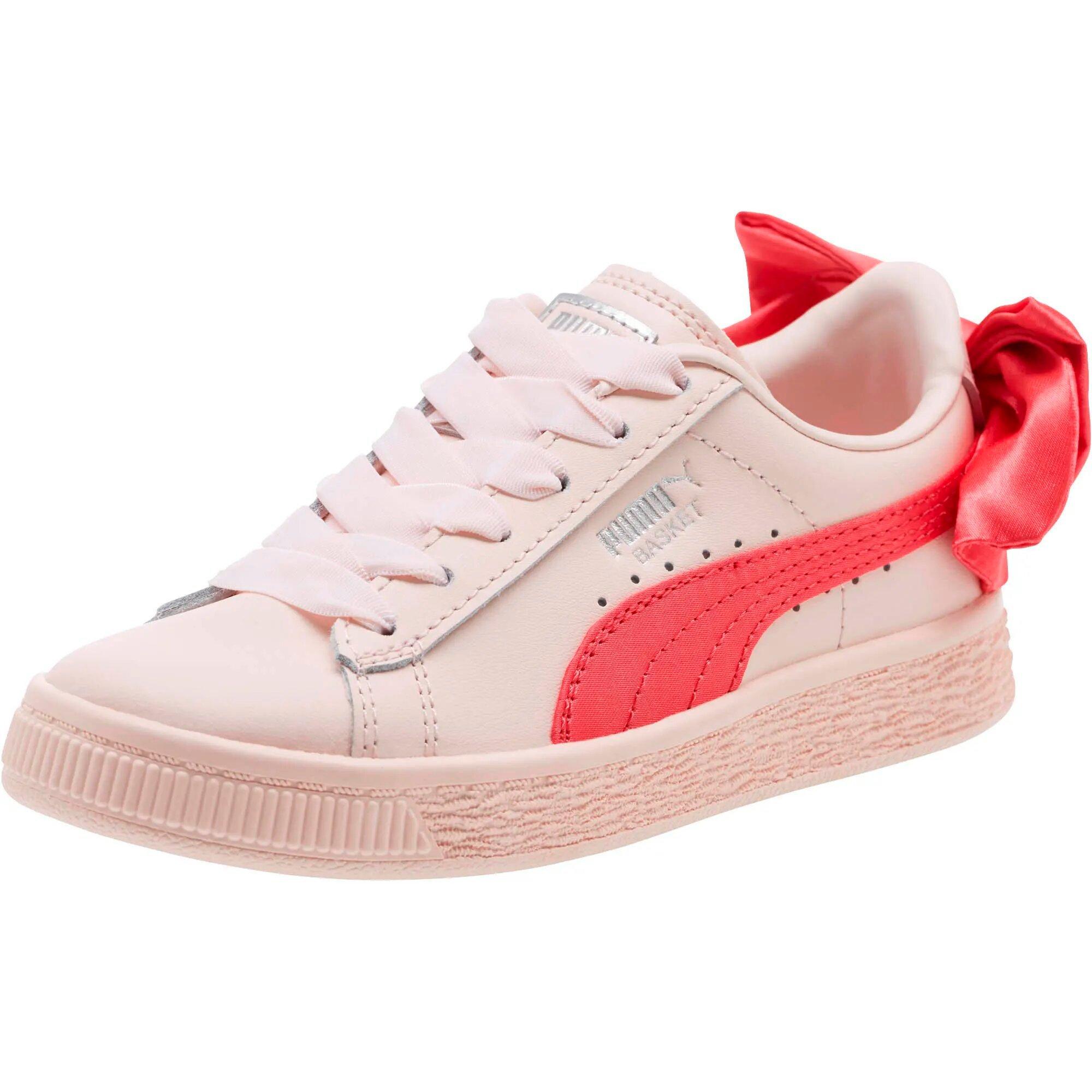 puma basket bow pink