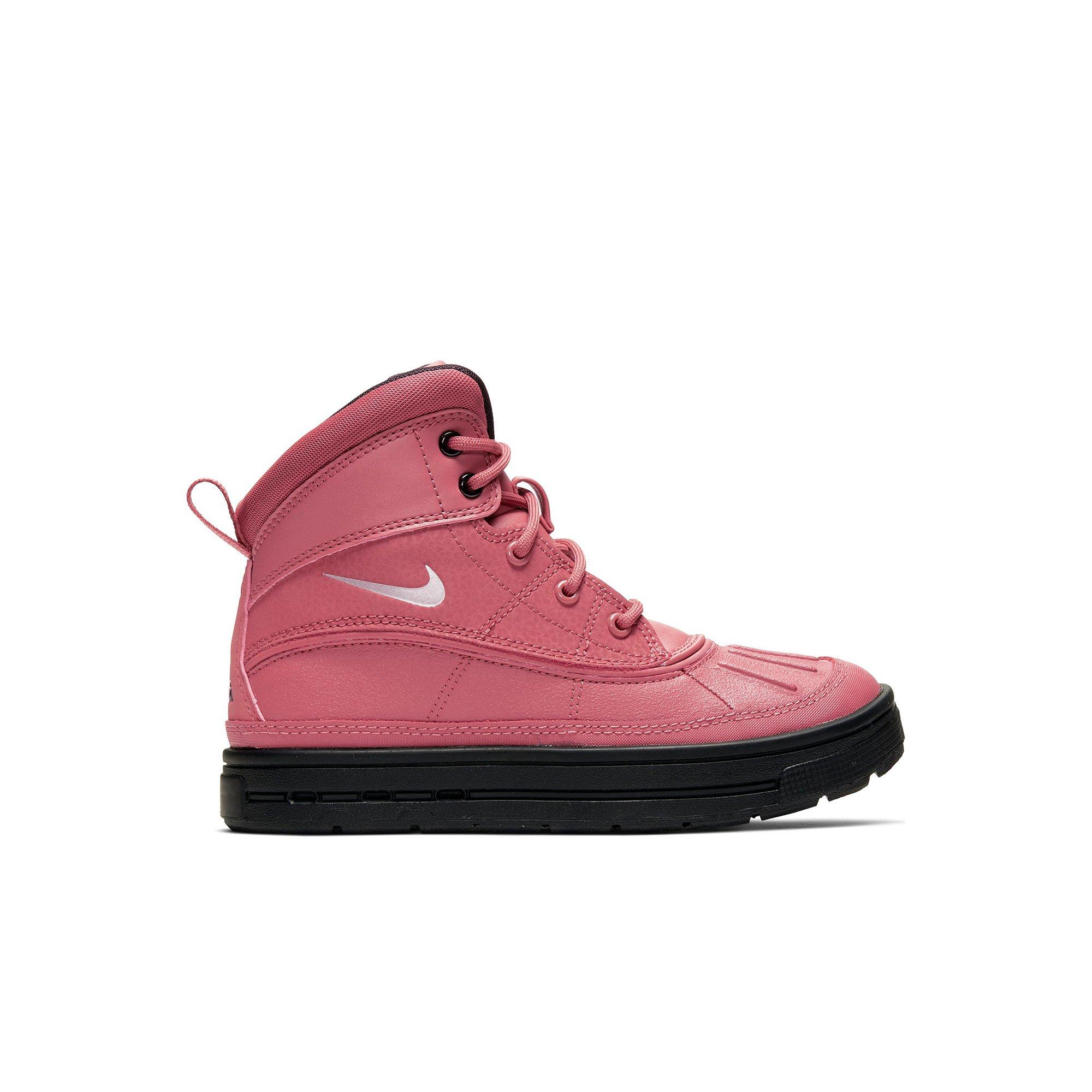 pink and black nike boots