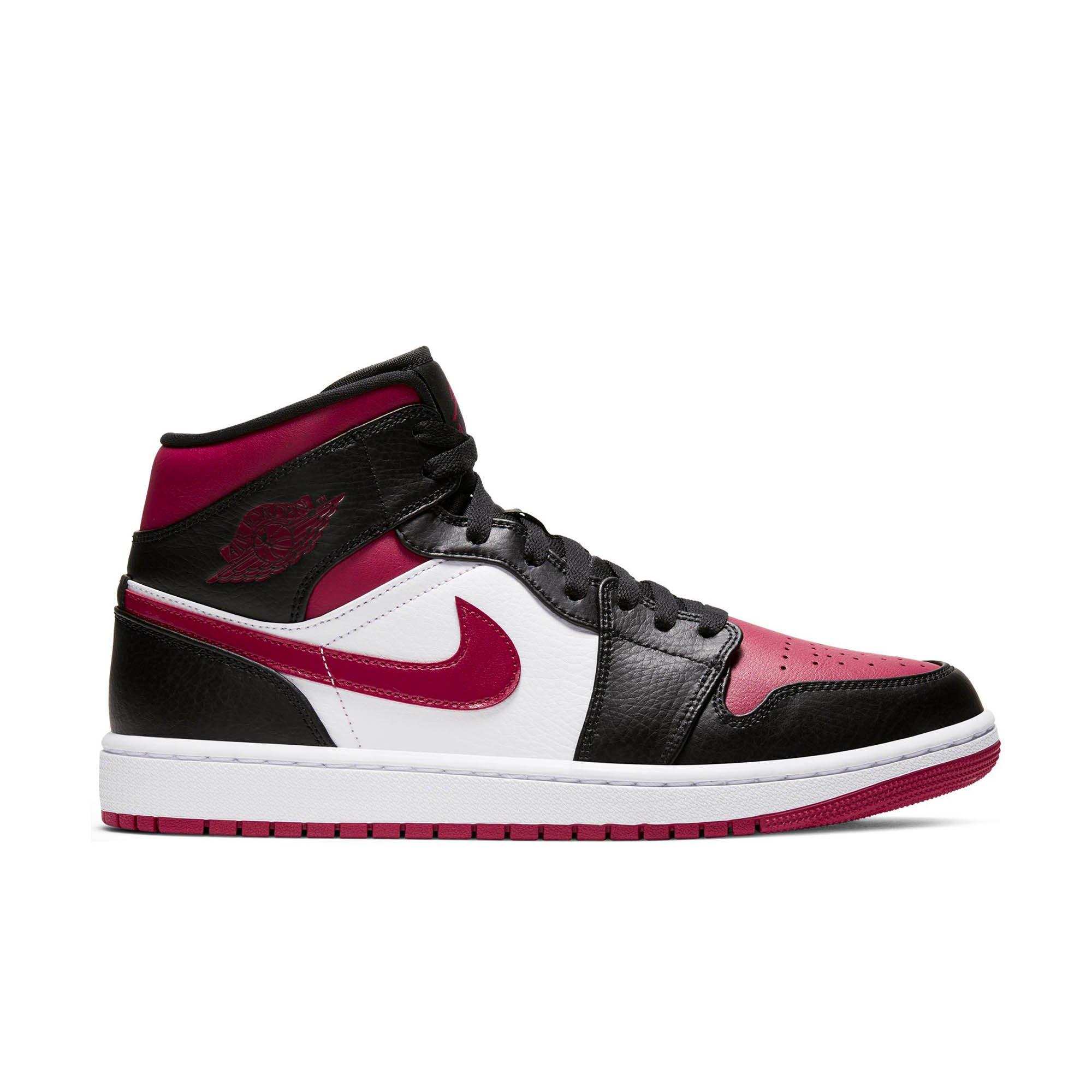 jordan black and red and white