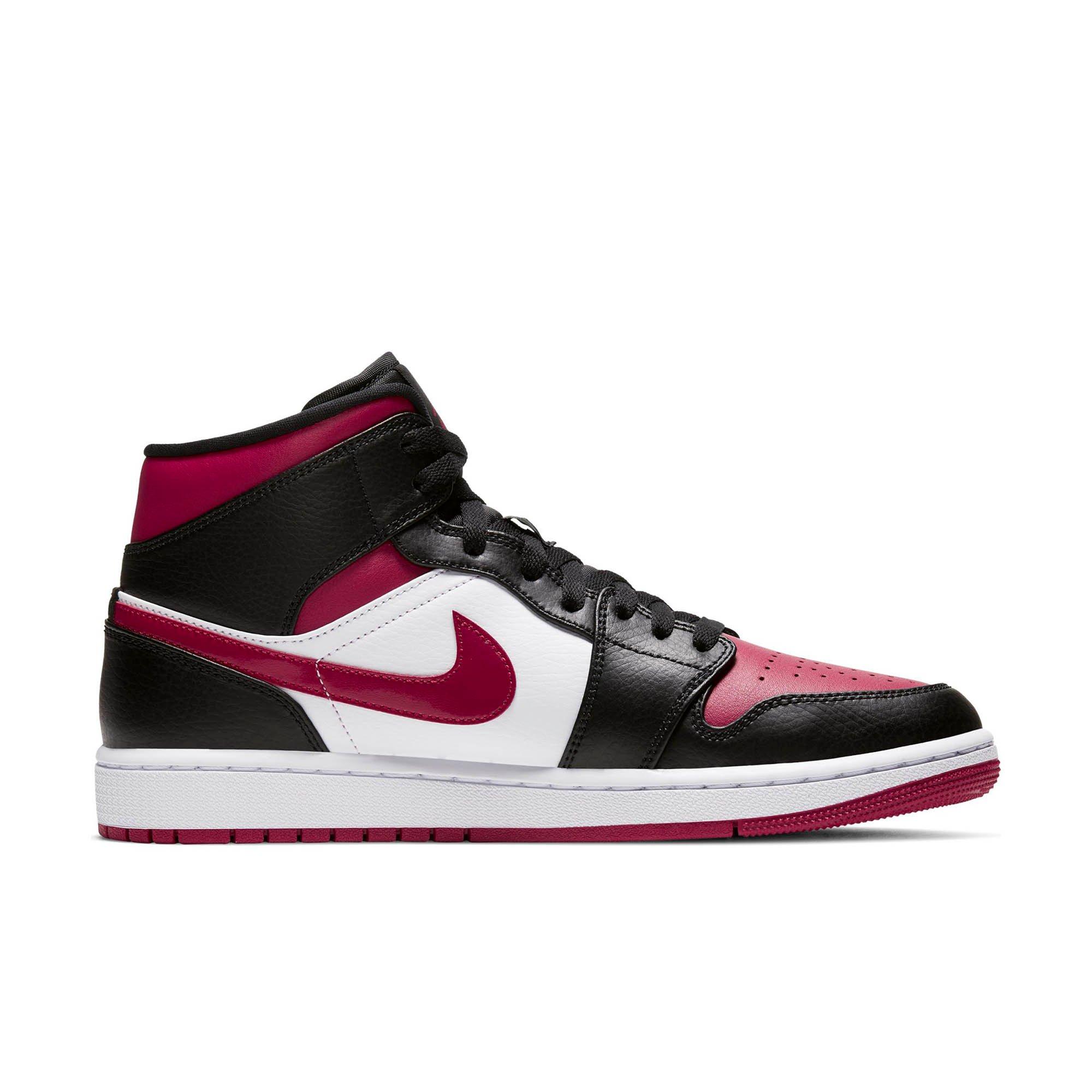 jordan one black red