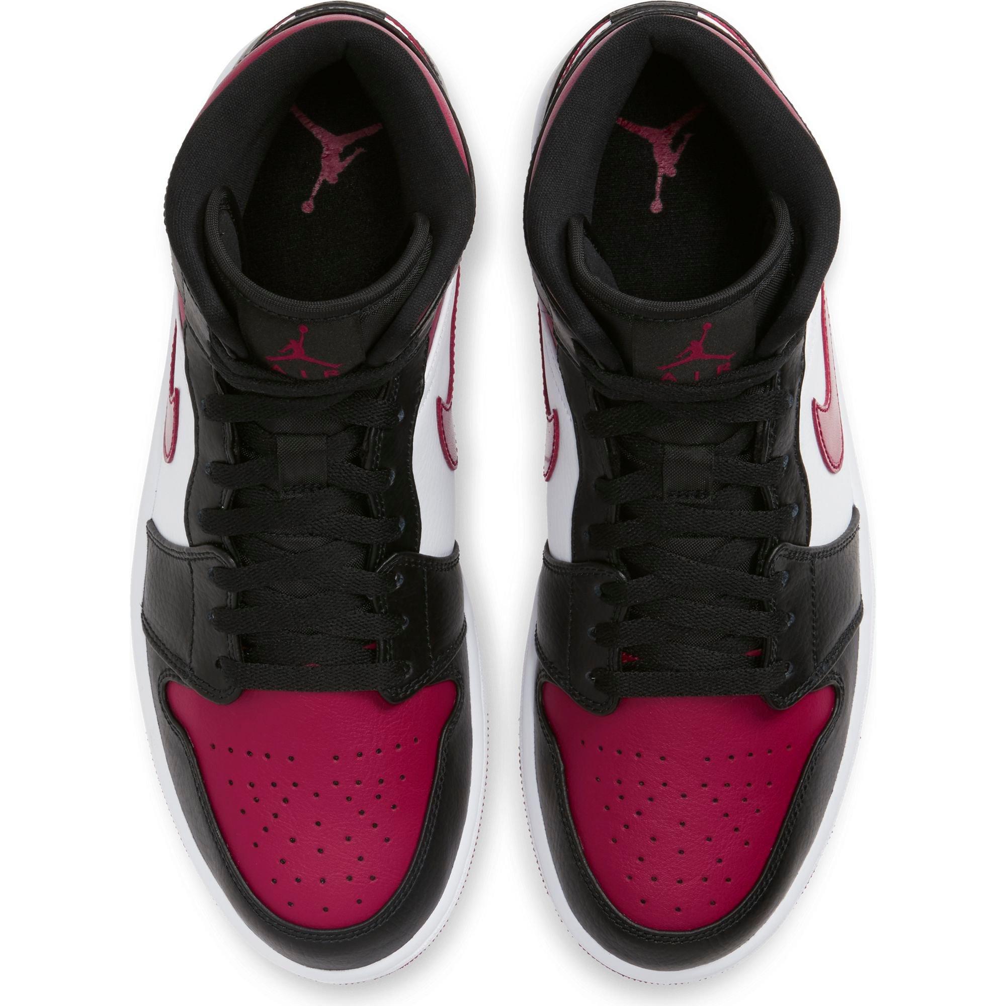 nike jordan white black red