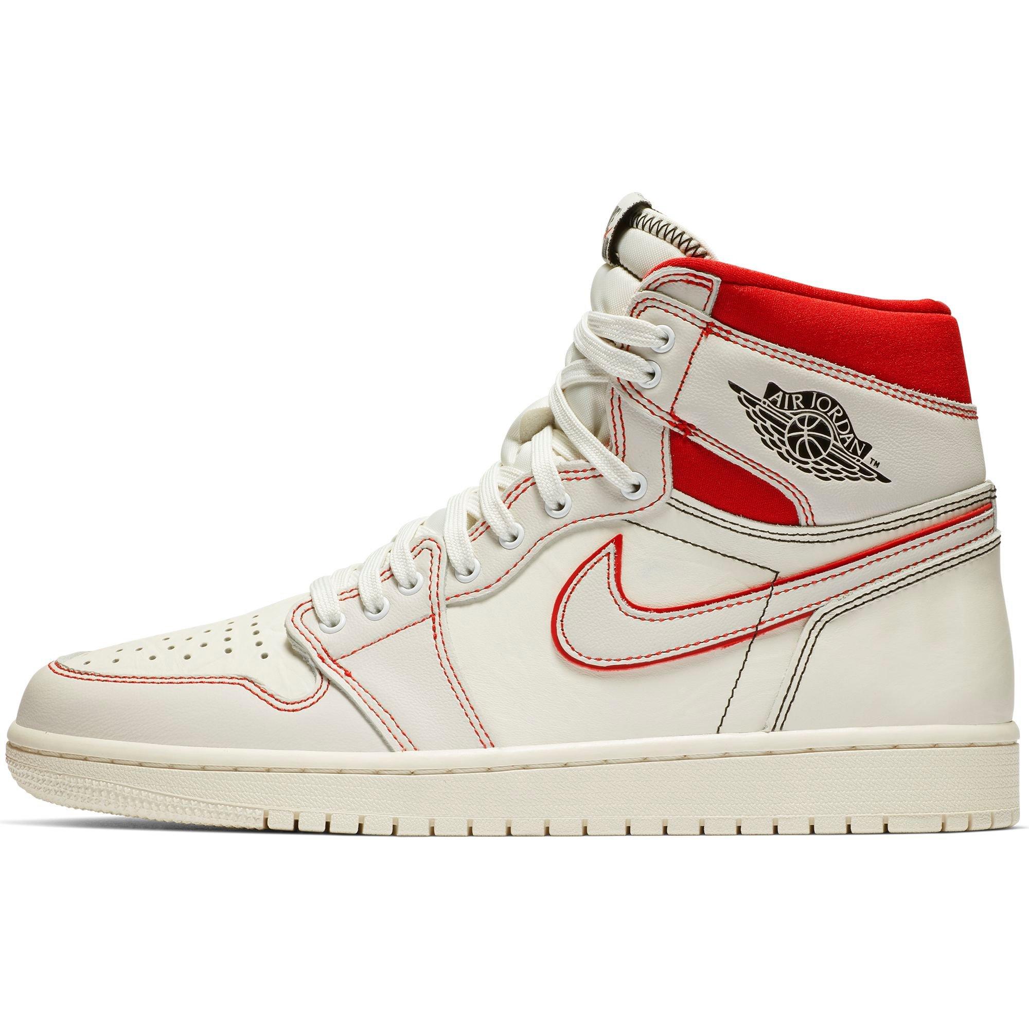 red and white jordan 1 retro