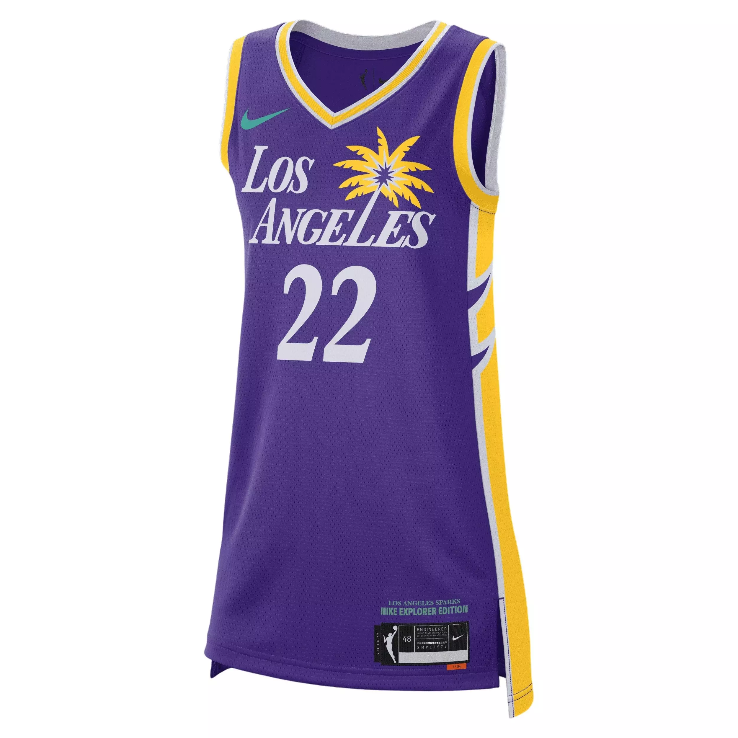 Nike Los Angeles Sparks Explorer Edition Dri-FIT WNBA Victory Jersey - Purple - PURPLE