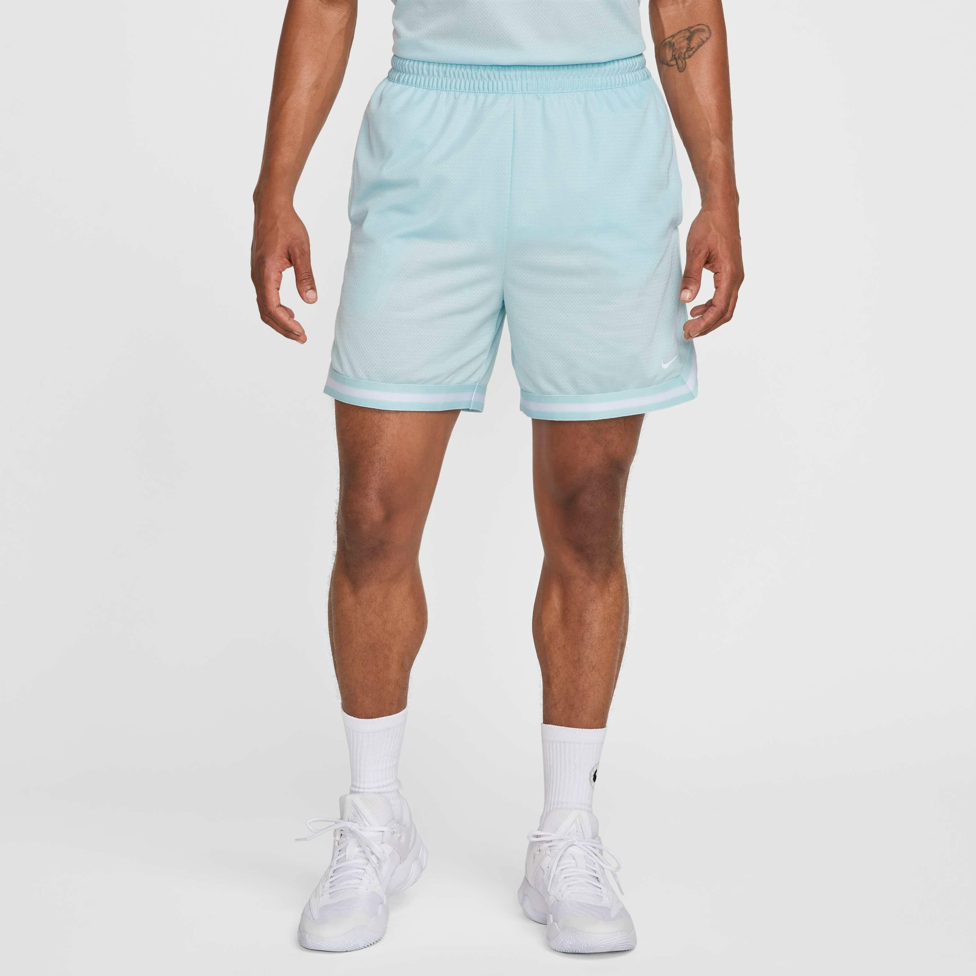 Nike Men's DNA Dri-FIT 6" Basketball Shorts -Blue - BLUE Thumbnail View 3