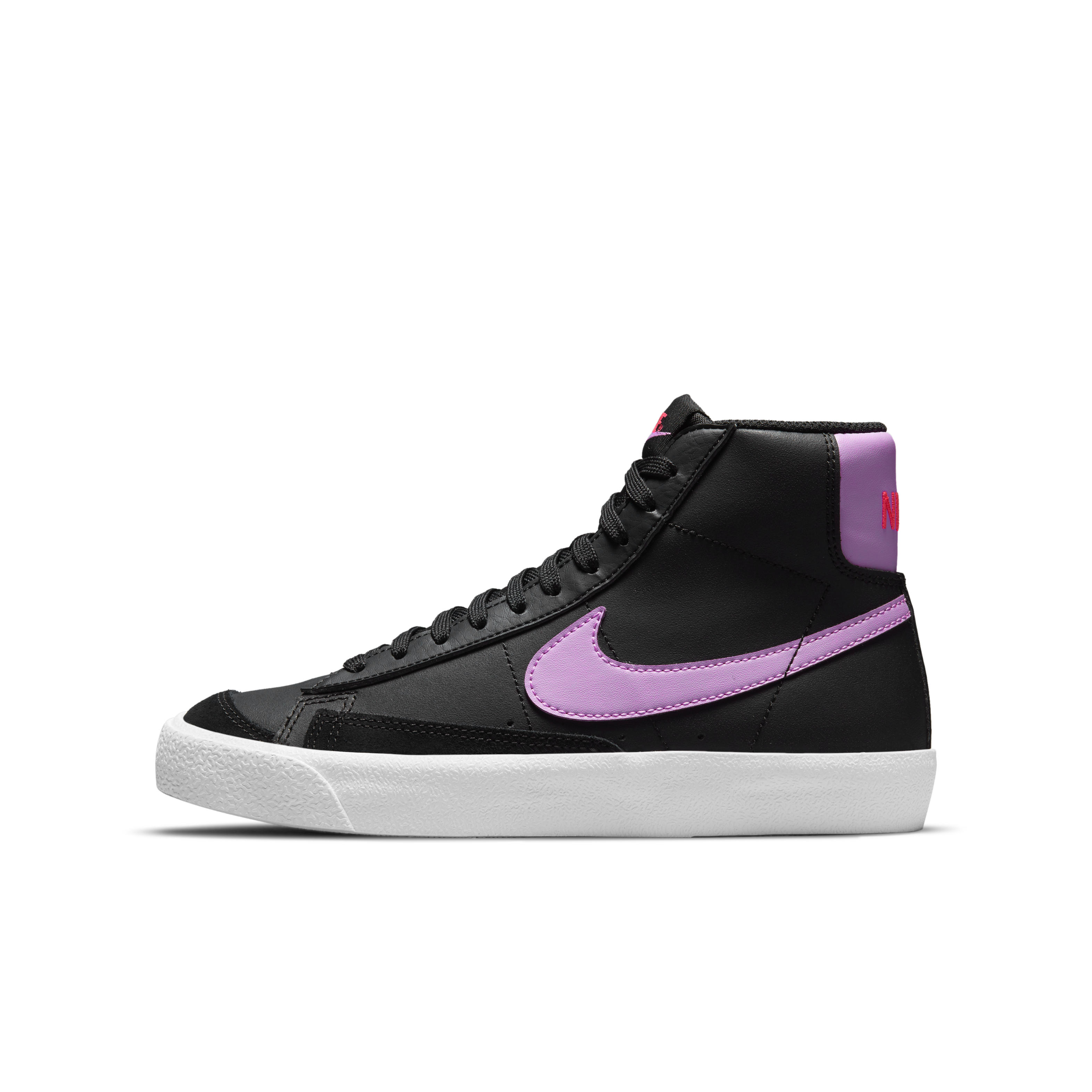 nike blazers purple and black