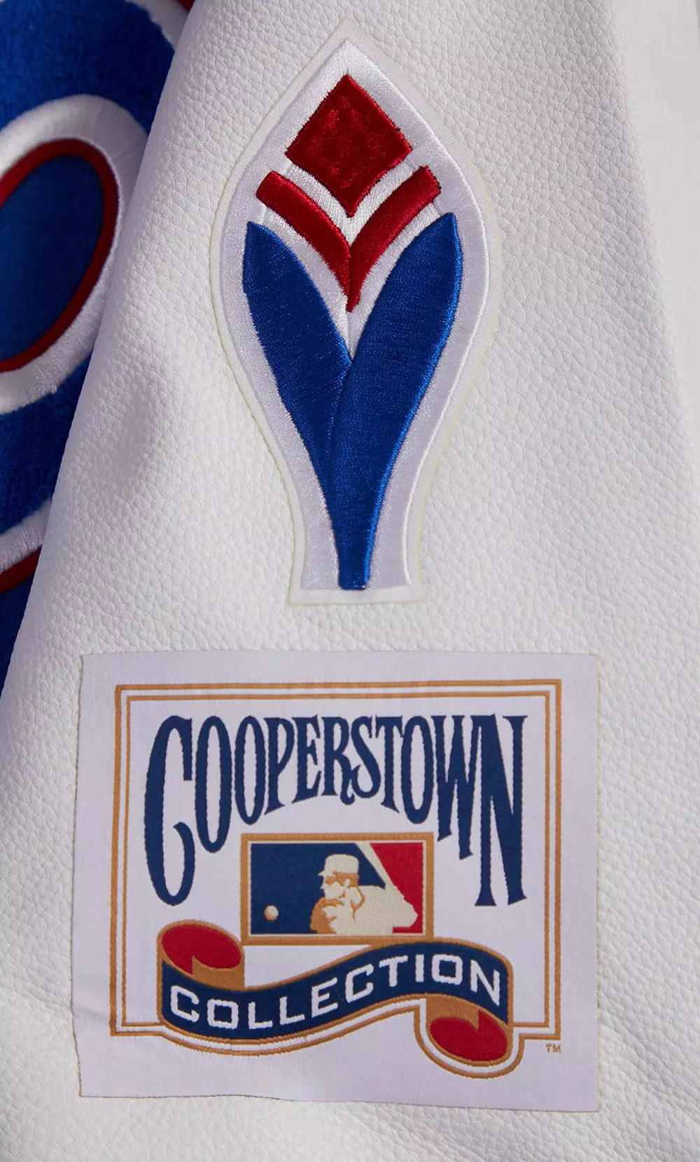 Pro Standard Men's MLB Atlanta Braves Retro Classic Rib Wool Varsity Jacket -Royal Blue/Red - ROYAL/RED