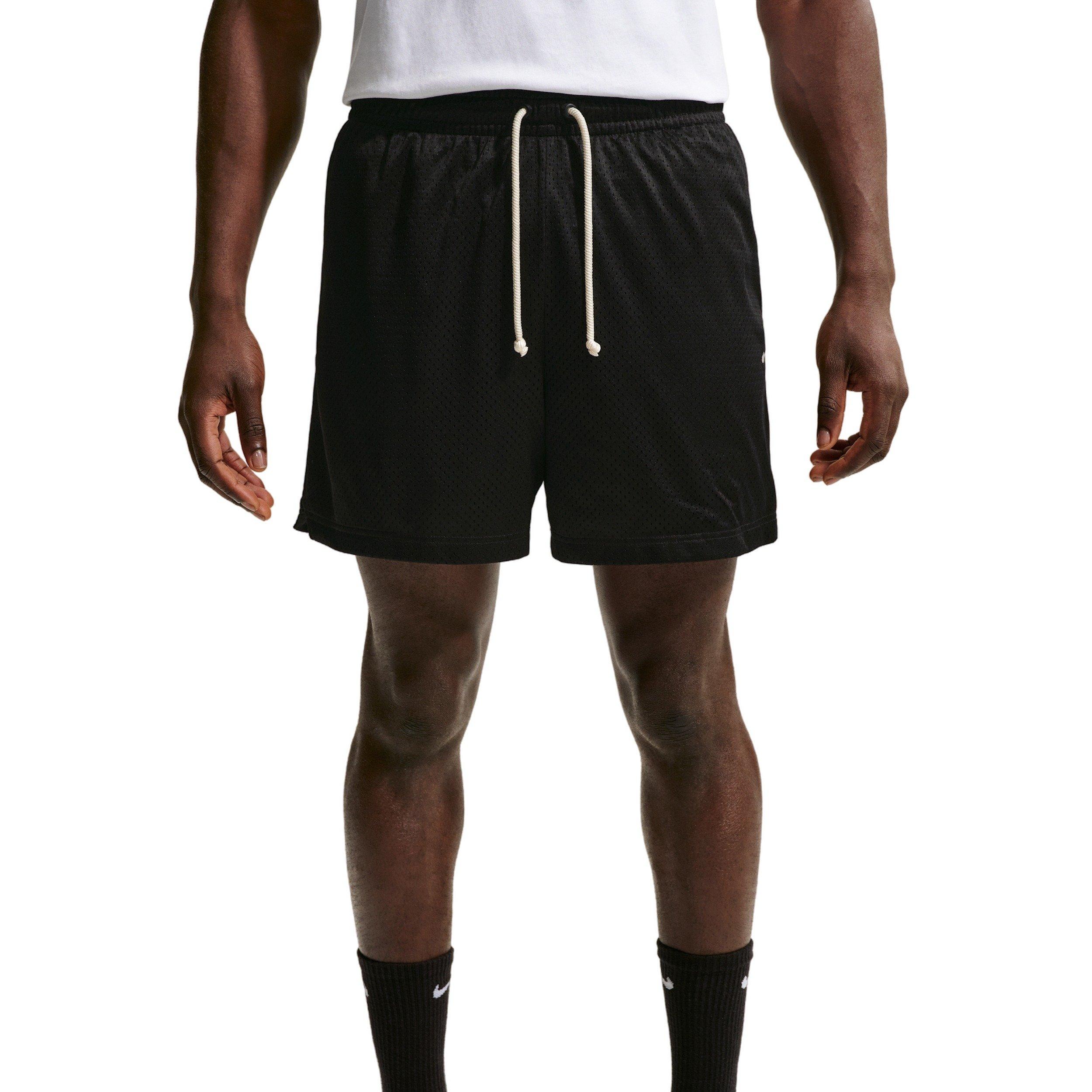 Nike Men's Standard Issue 5" Practice Mesh Basketball Shorts - BLACK Thumbnail View 3