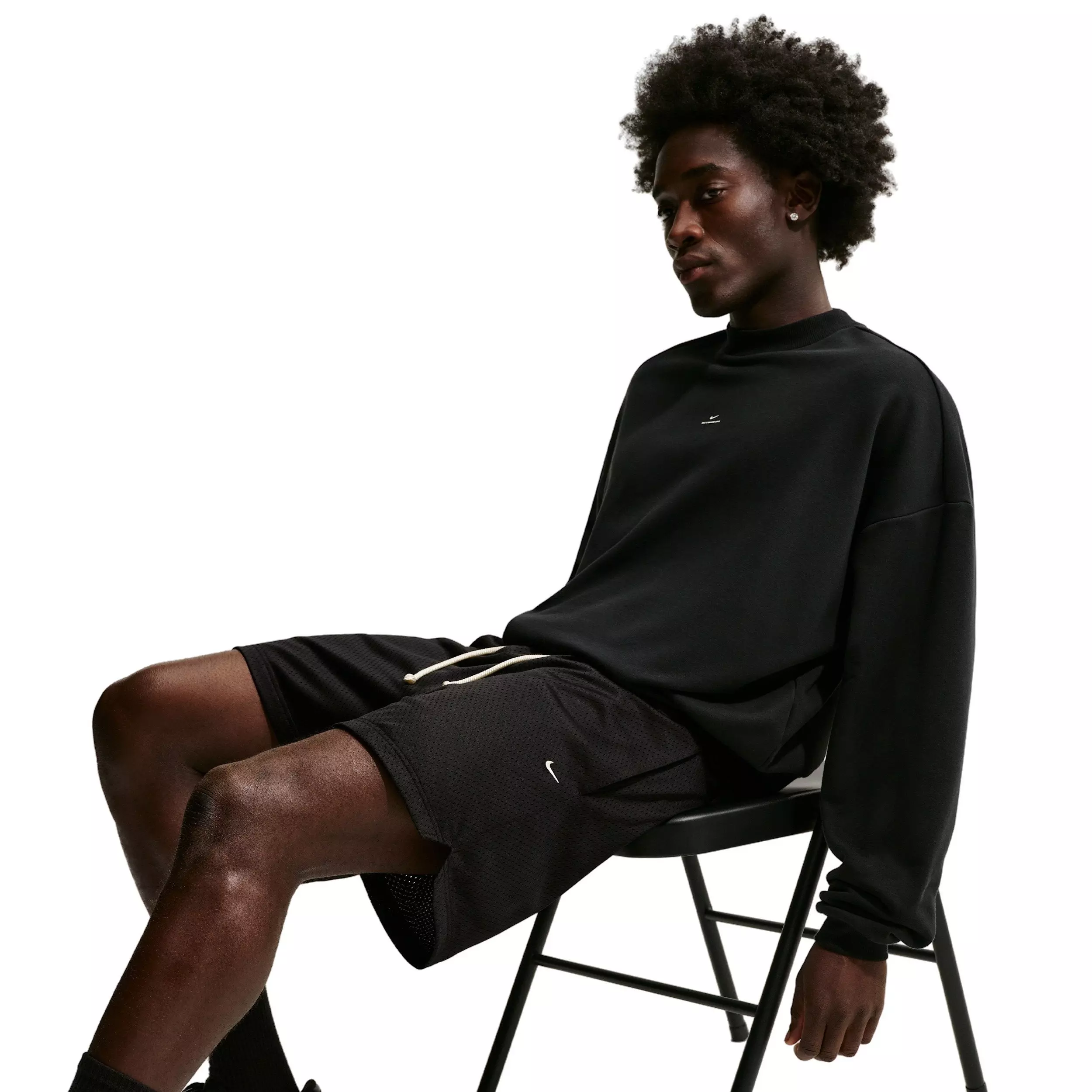 Nike Men's Standard Issue 5" Practice Mesh Basketball Shorts - BLACK