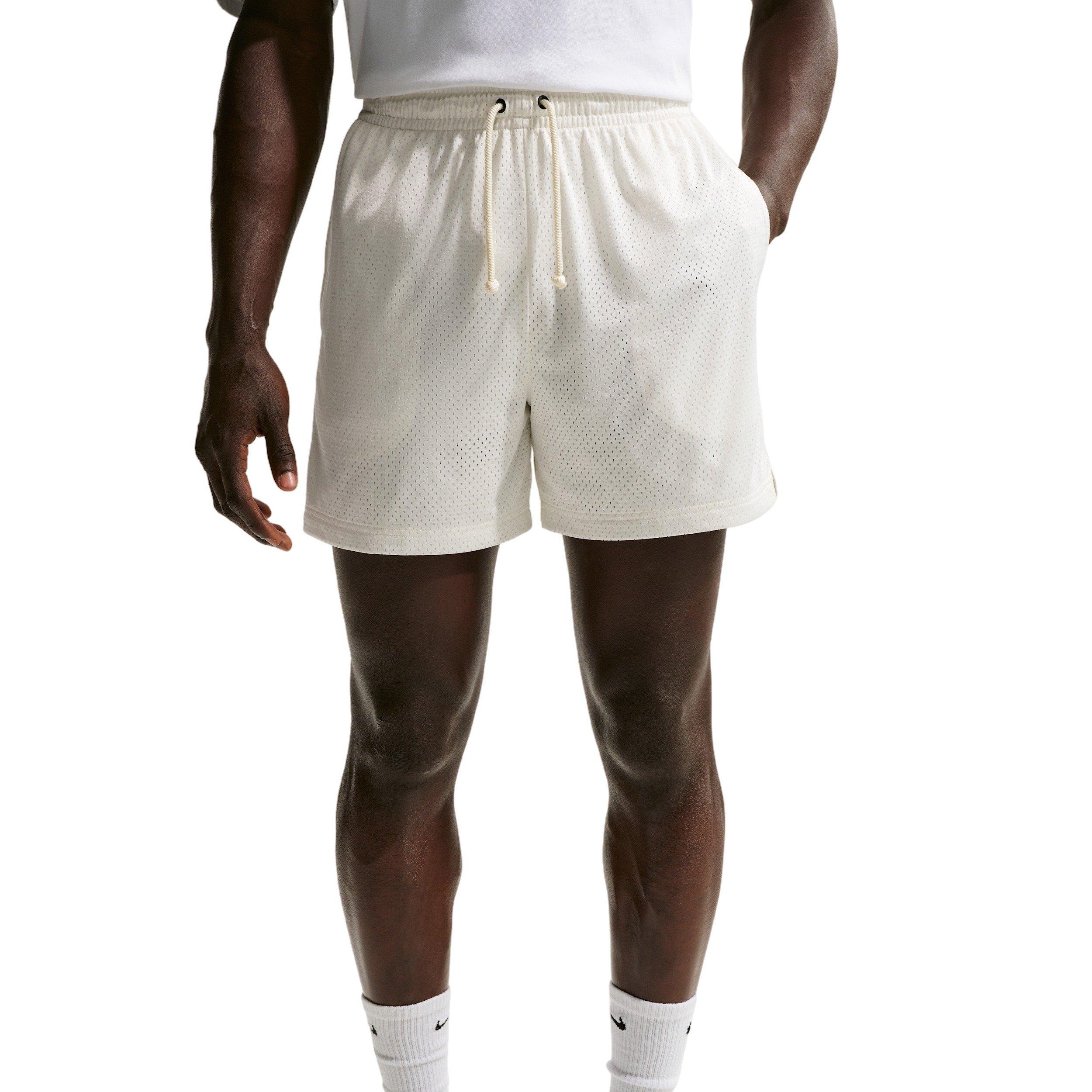 Nike Men's Standard Issue 5" Practice Mesh Basketball Shorts - WHITE